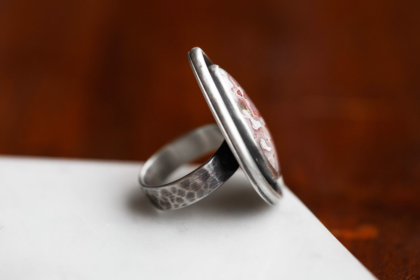 Size 6.25 | Tempered Ring, v. III | Hammered Rectangle Band | #2