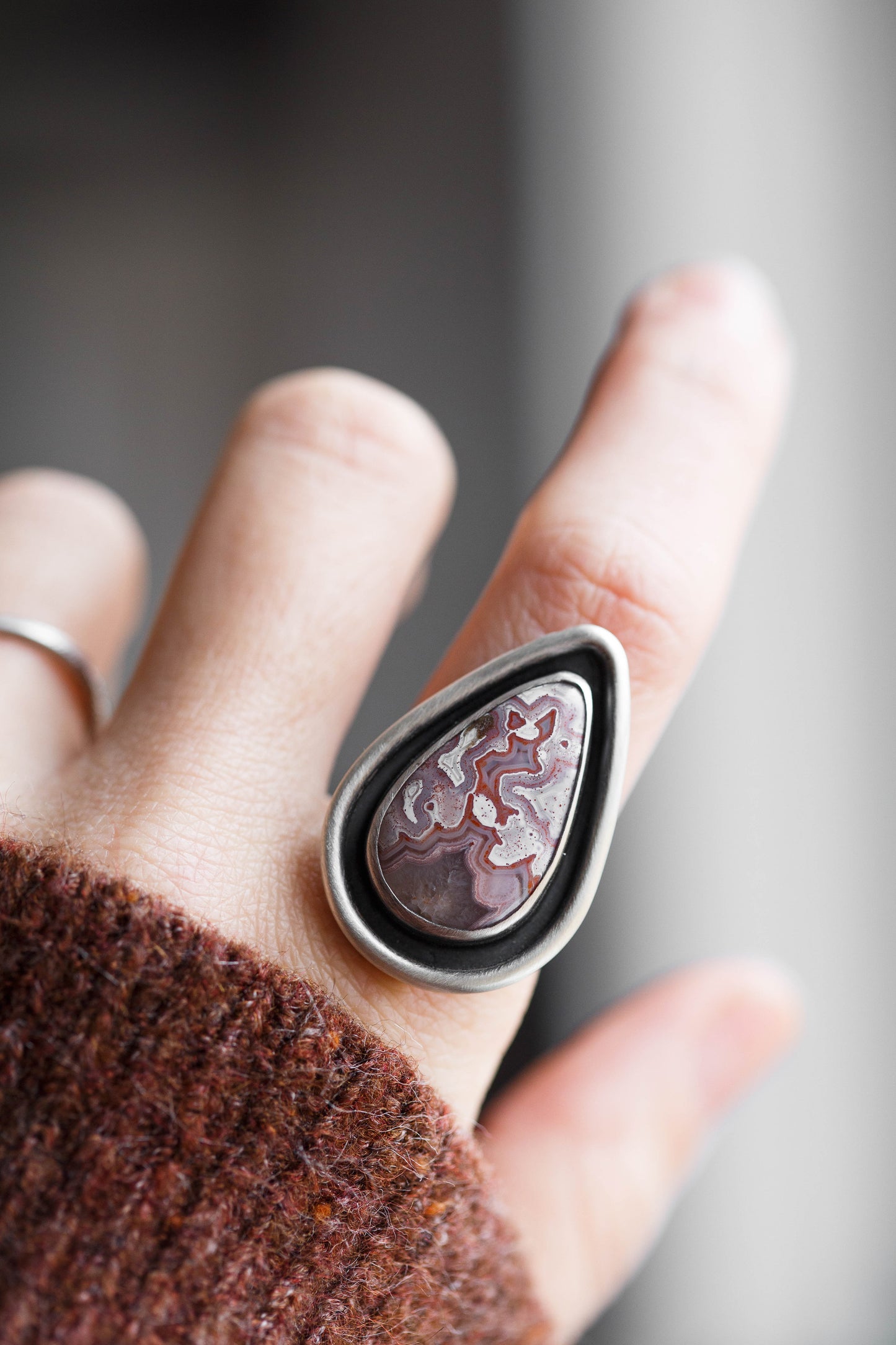 Size 6.25 | Tempered Ring, v. III | Hammered Rectangle Band | #2