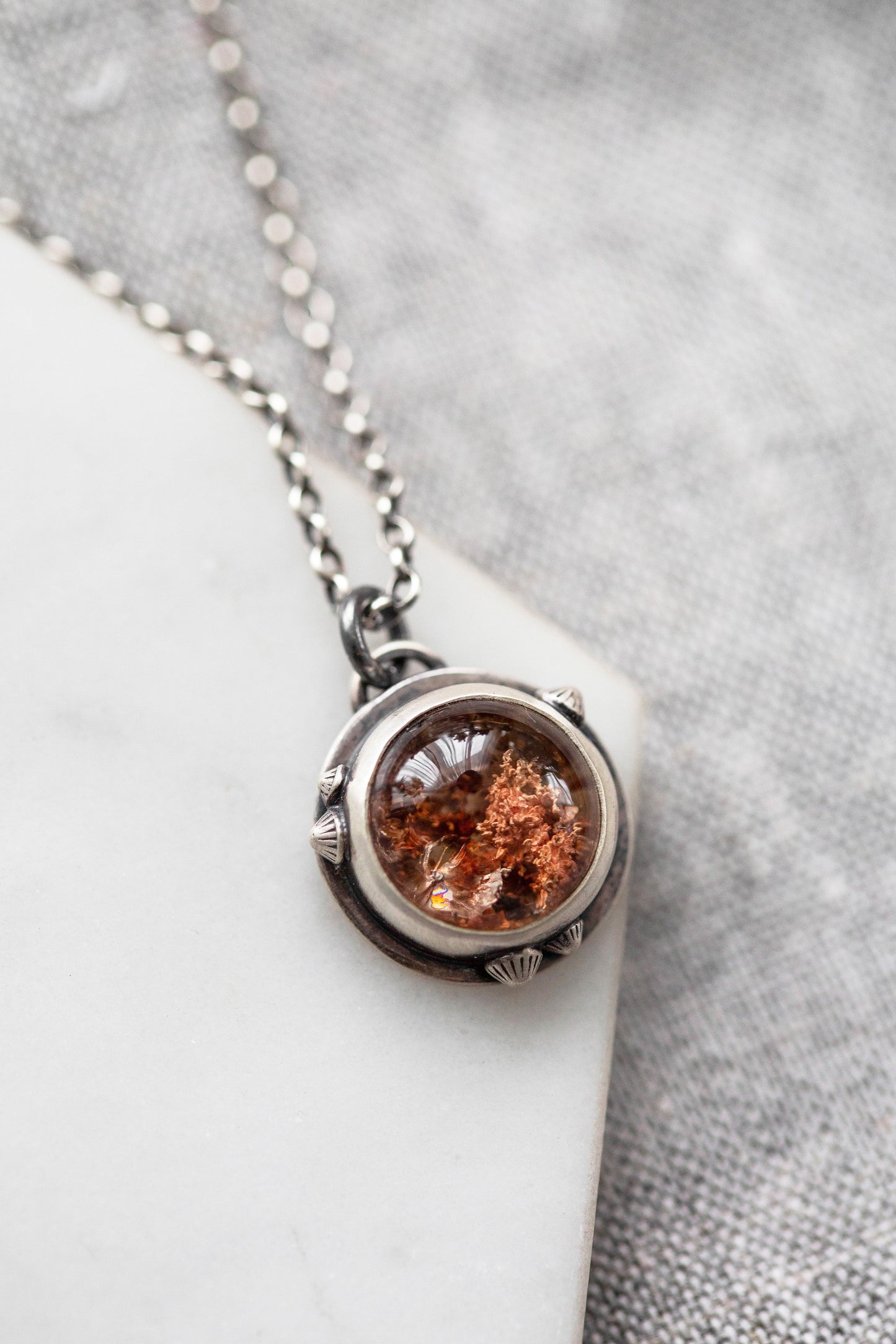 Small | Barnacled Tidal Pool Necklace | #1