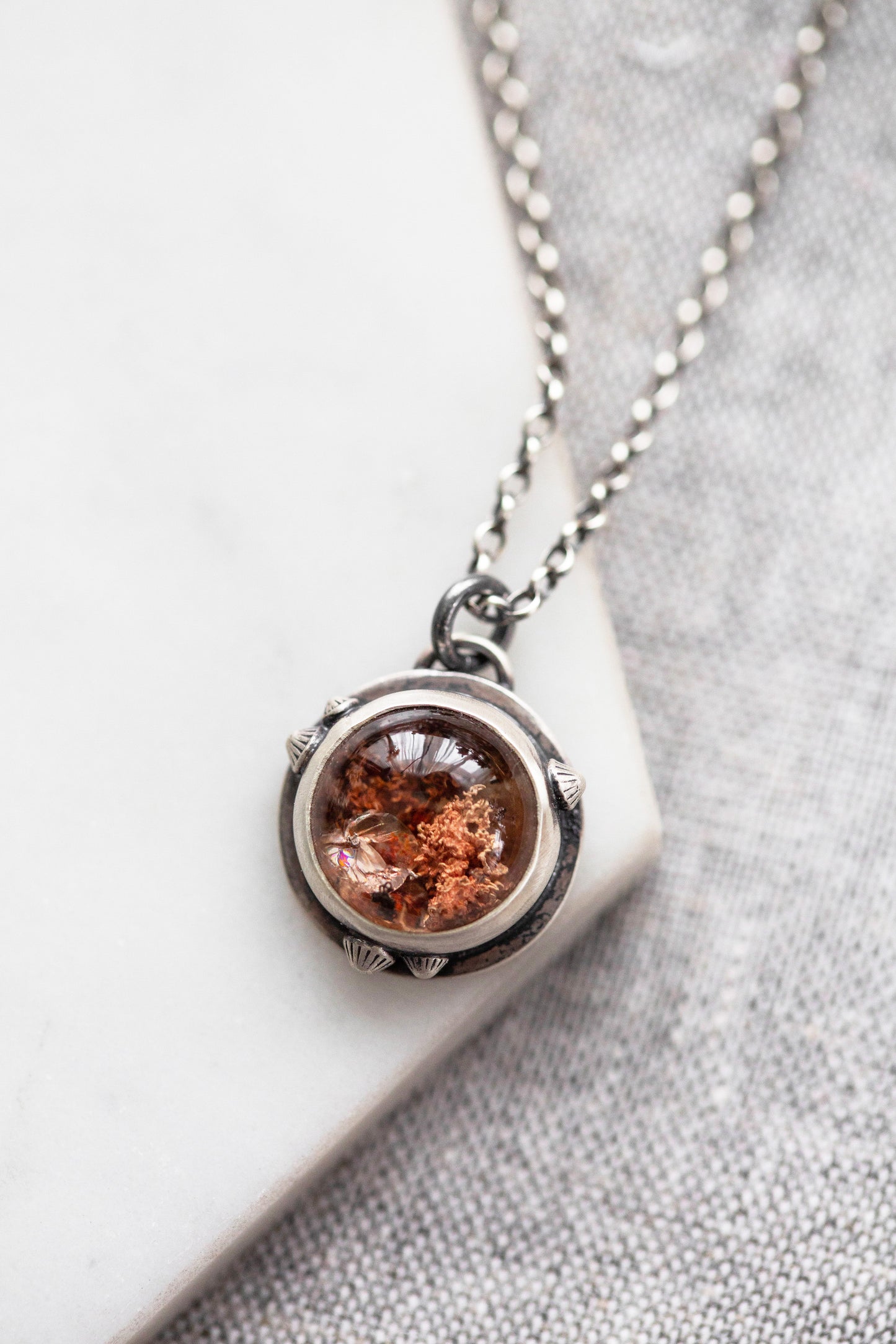 Small | Barnacled Tidal Pool Necklace | #1