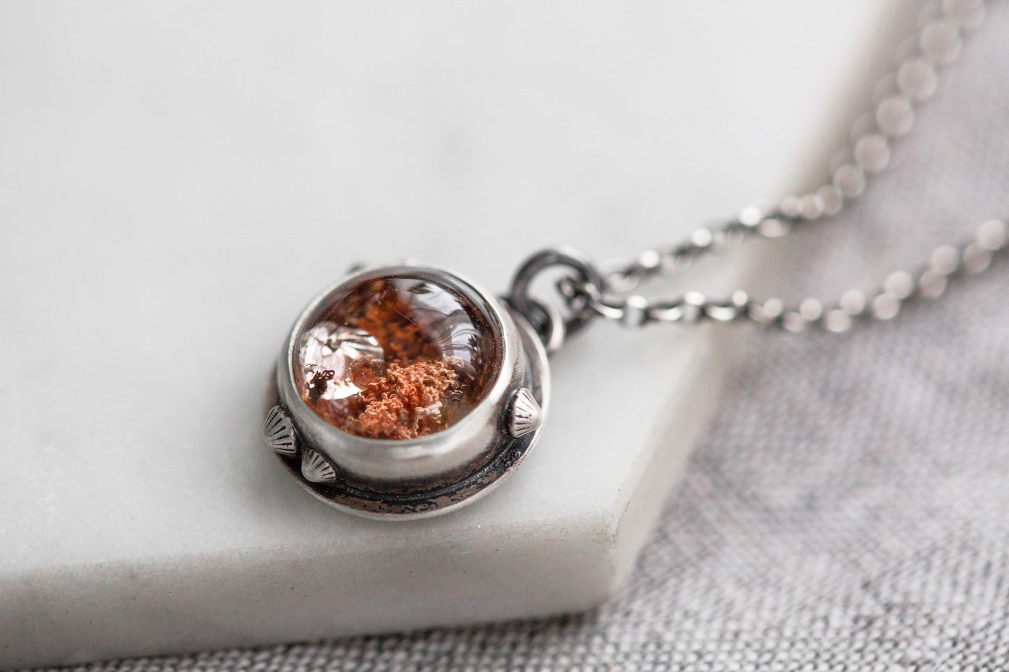 Small | Barnacled Tidal Pool Necklace | #1