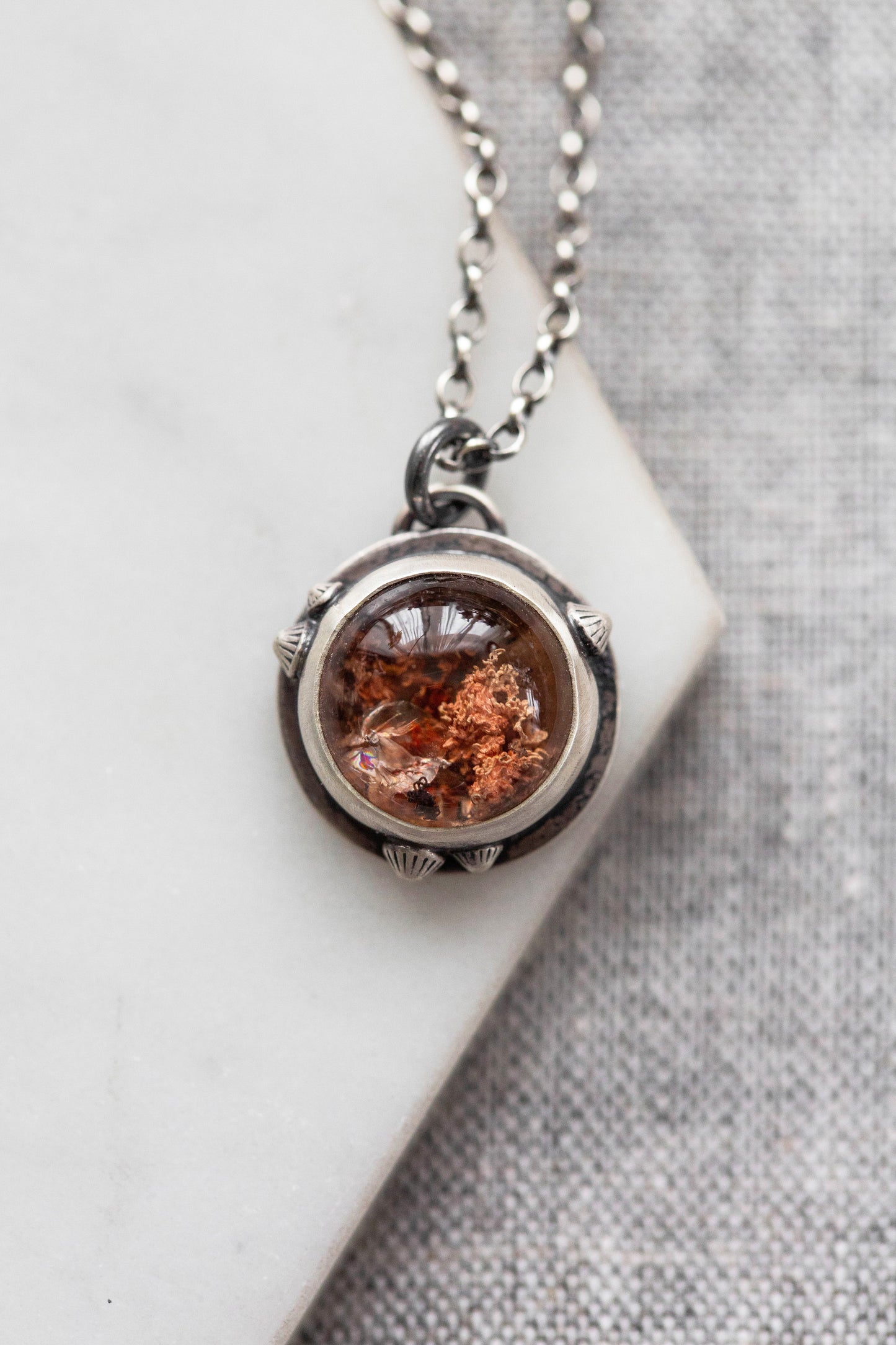 Small | Barnacled Tidal Pool Necklace | #1