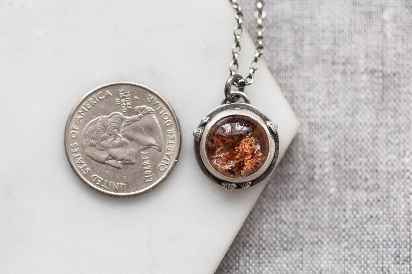 Small | Barnacled Tidal Pool Necklace | #1