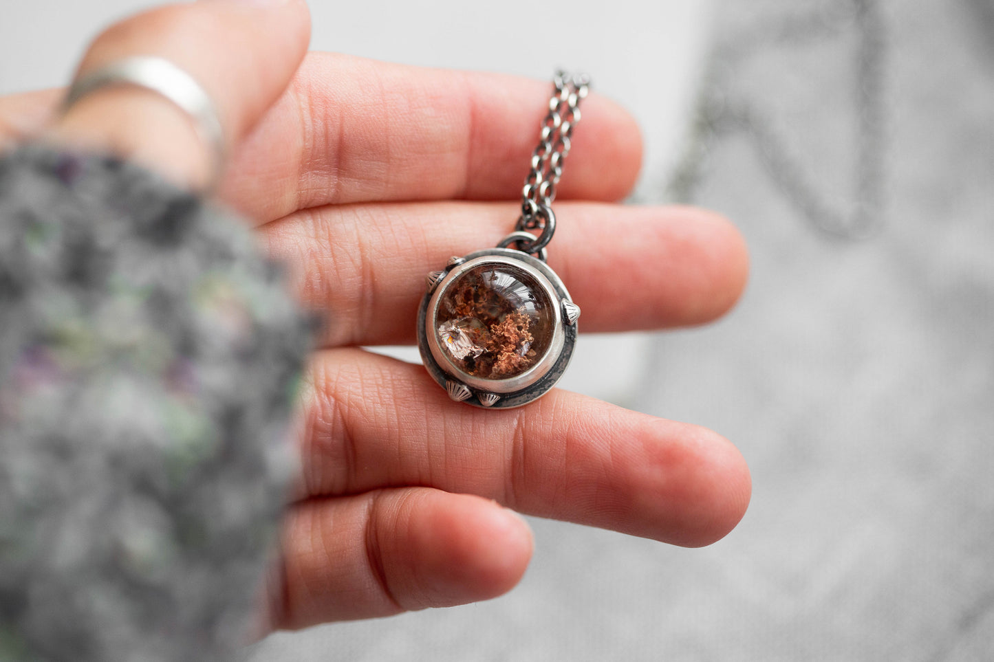 Small | Barnacled Tidal Pool Necklace | #1
