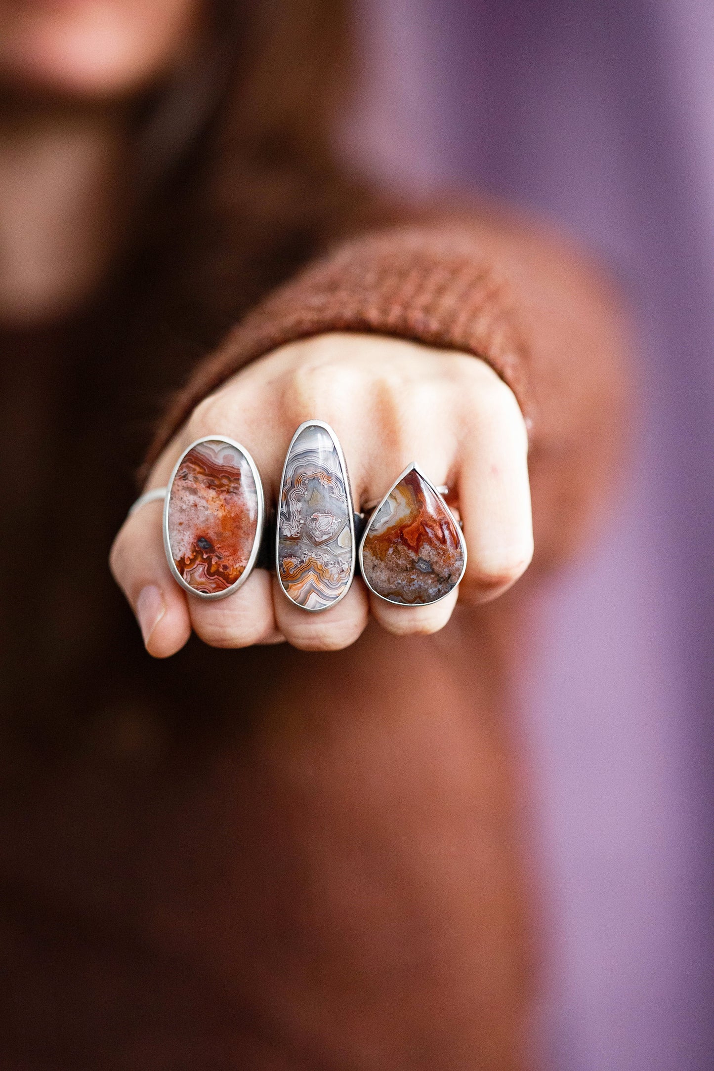 Size 8 | Tempered Ring, v. I | Wide Cloud Bank Band | #5