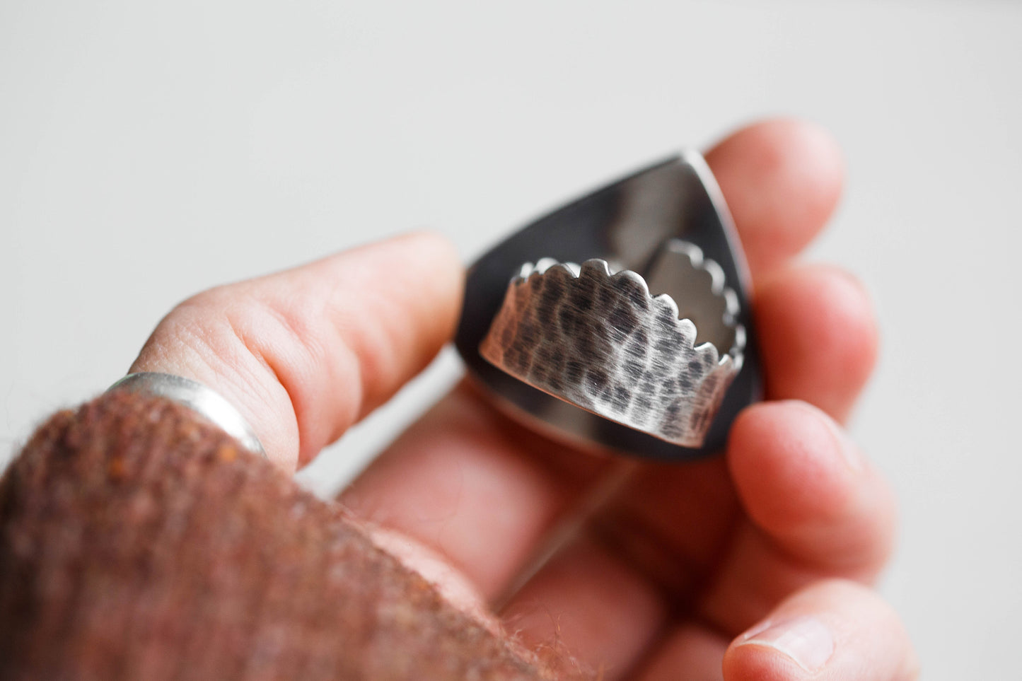 Size 11 | Tempered Ring, v. I | Wide Cloud Bank Band | #1