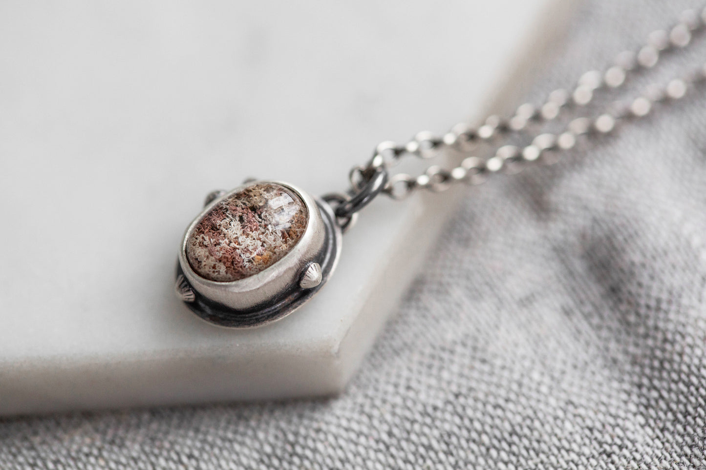 Tiny | Barnacled Tidal Pool Necklace | #2