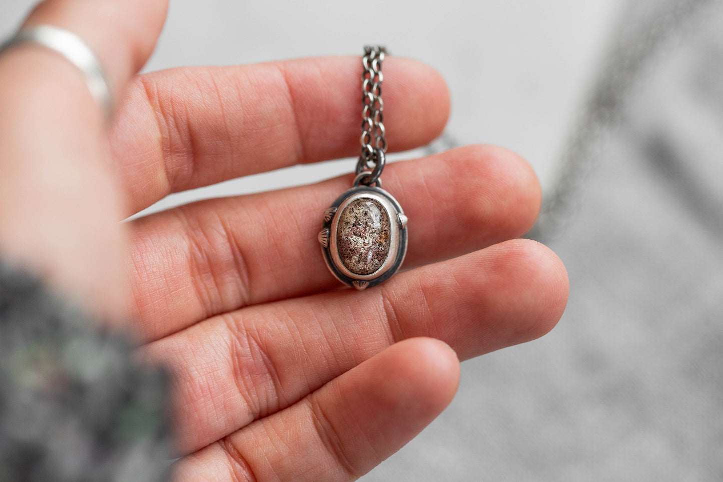Tiny | Barnacled Tidal Pool Necklace | #2