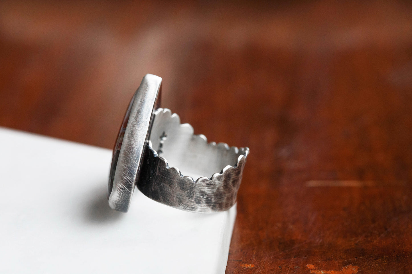 Size 11 | Tempered Ring, v. I | Wide Cloud Bank Band | #1