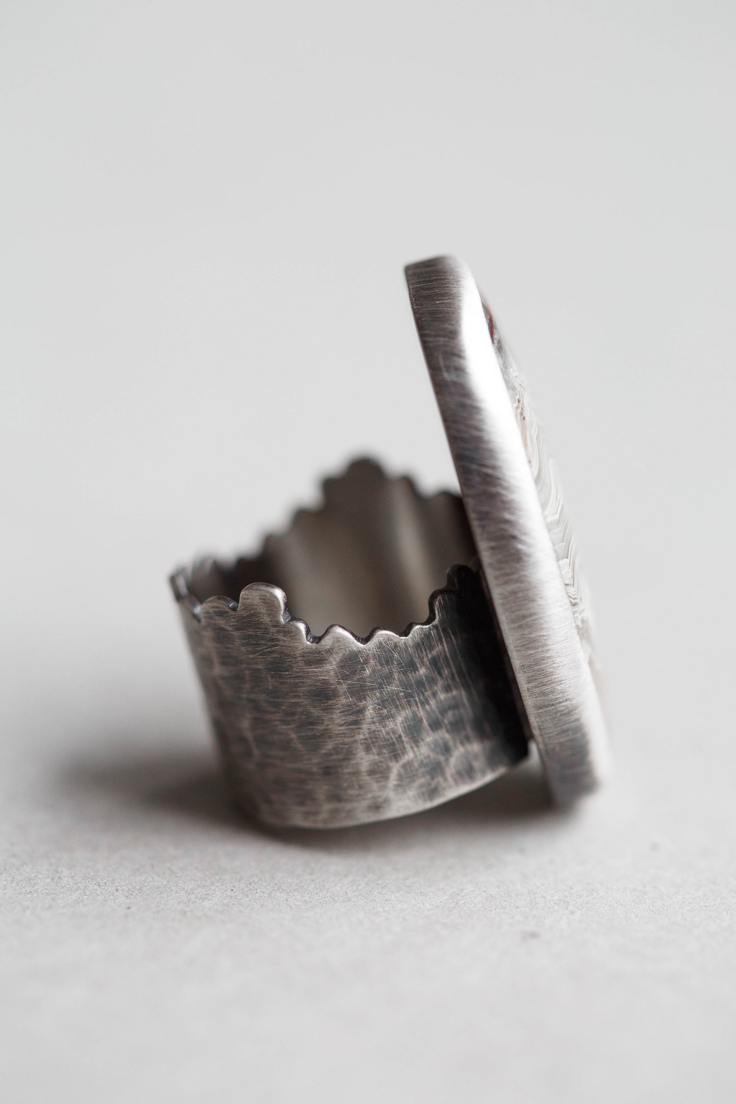 Size 7.5 | Tempered Ring, v. I | Wide Cloud Bank Band | #2