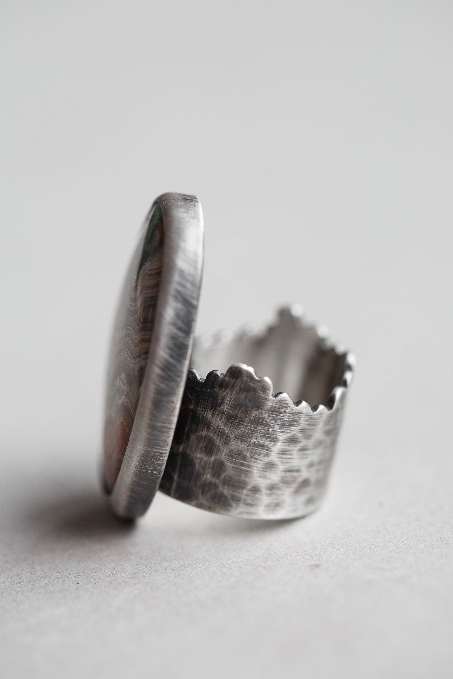 Size 7.5 | Tempered Ring, v. I | Wide Cloud Bank Band | #2