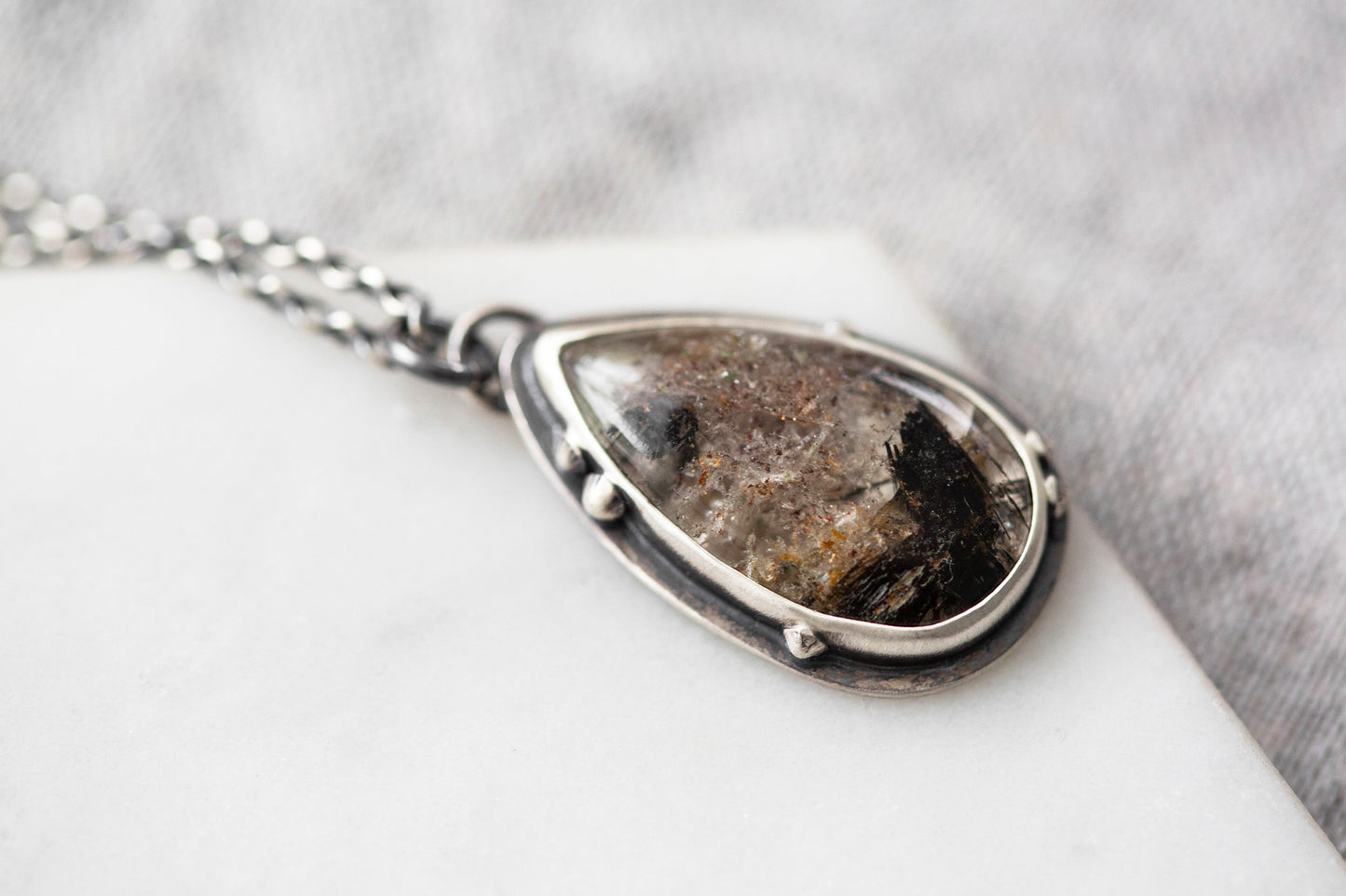 Small | Barnacled Tidal Pool Necklace | #3
