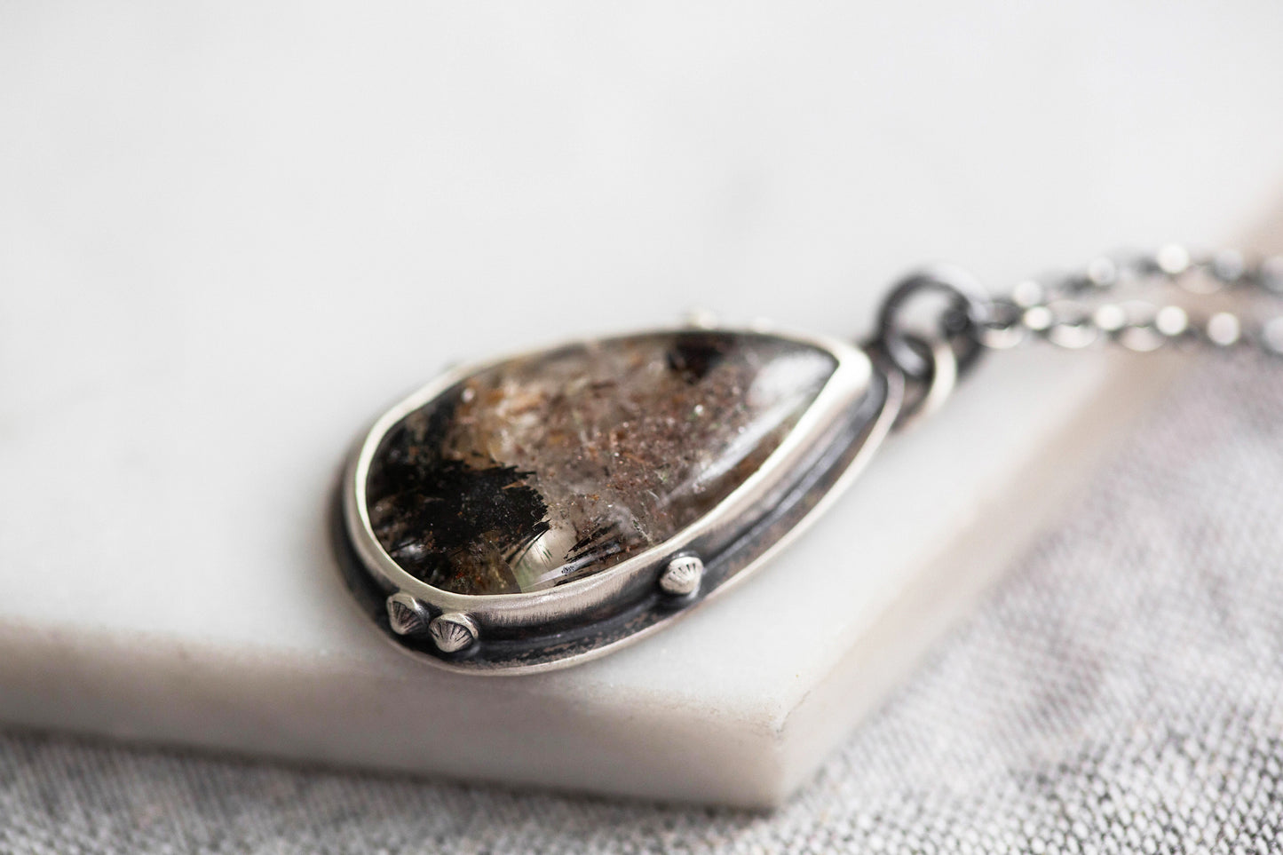 Small | Barnacled Tidal Pool Necklace | #3