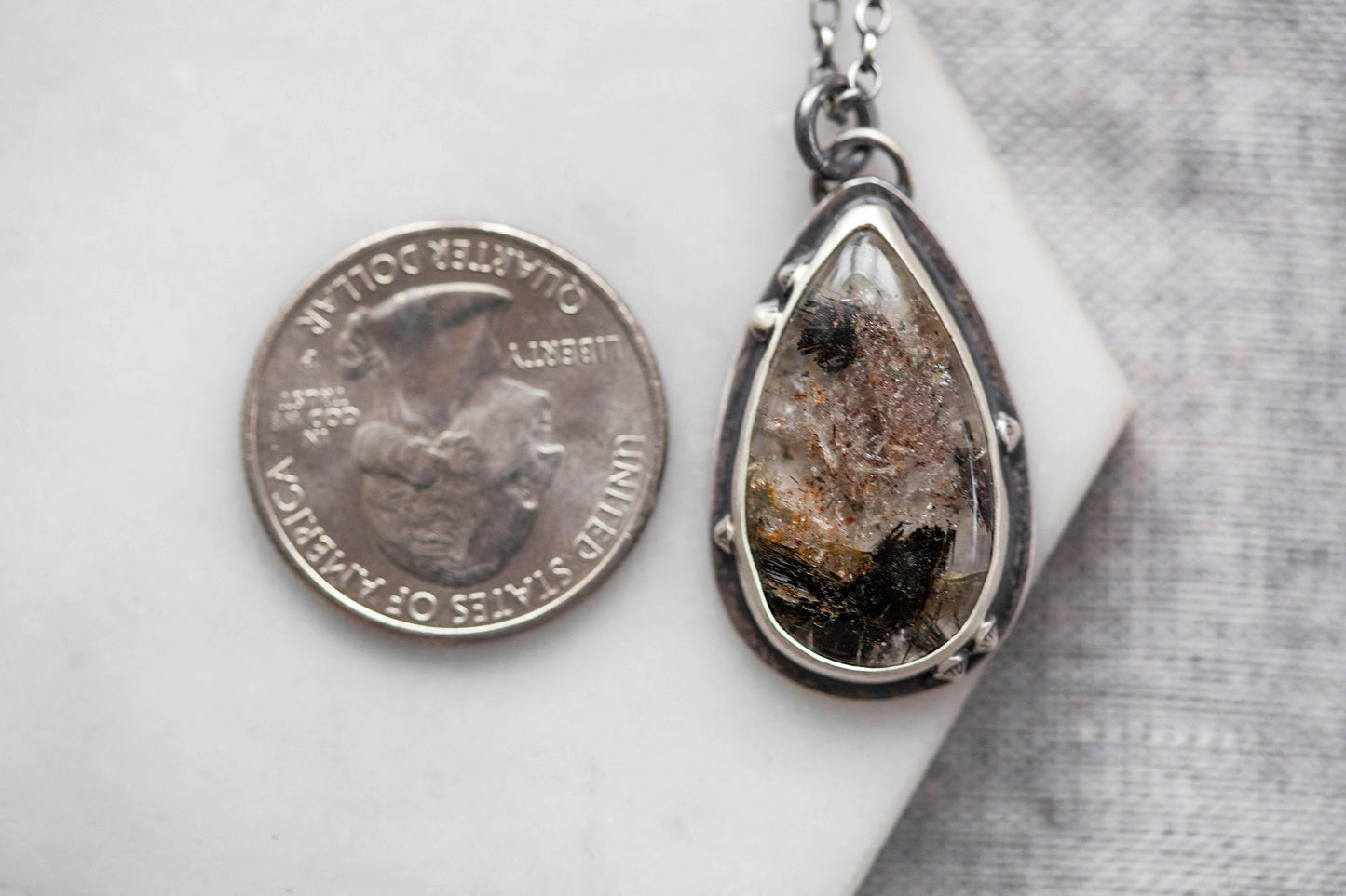 Small | Barnacled Tidal Pool Necklace | #3