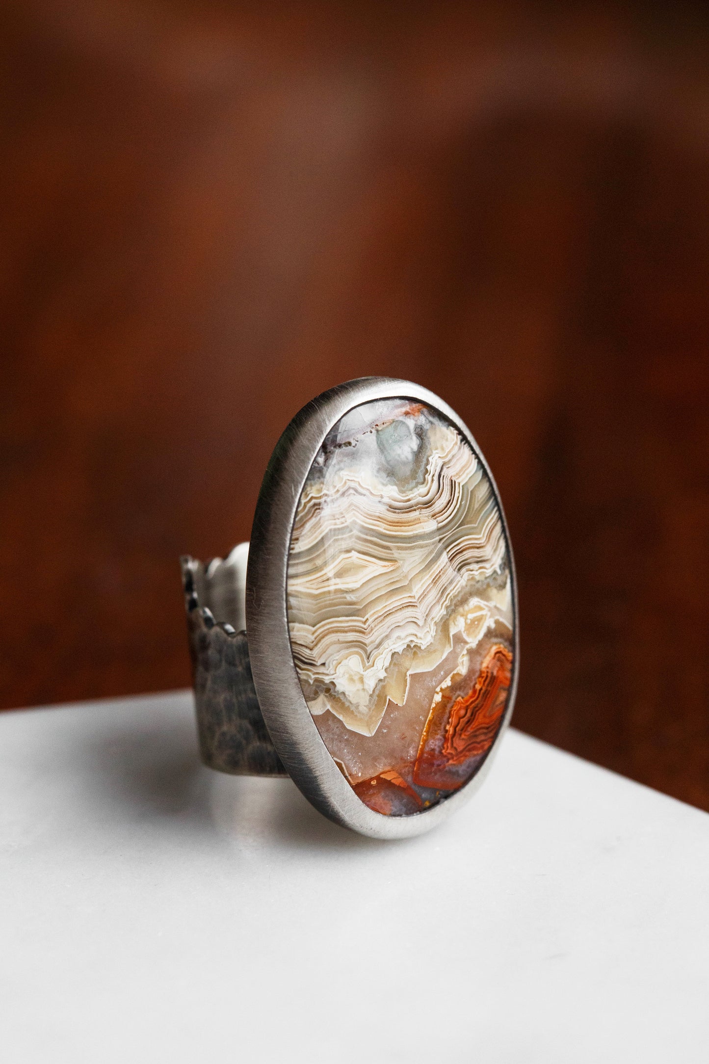 Size 7.5 | Tempered Ring, v. I | Wide Cloud Bank Band | #2