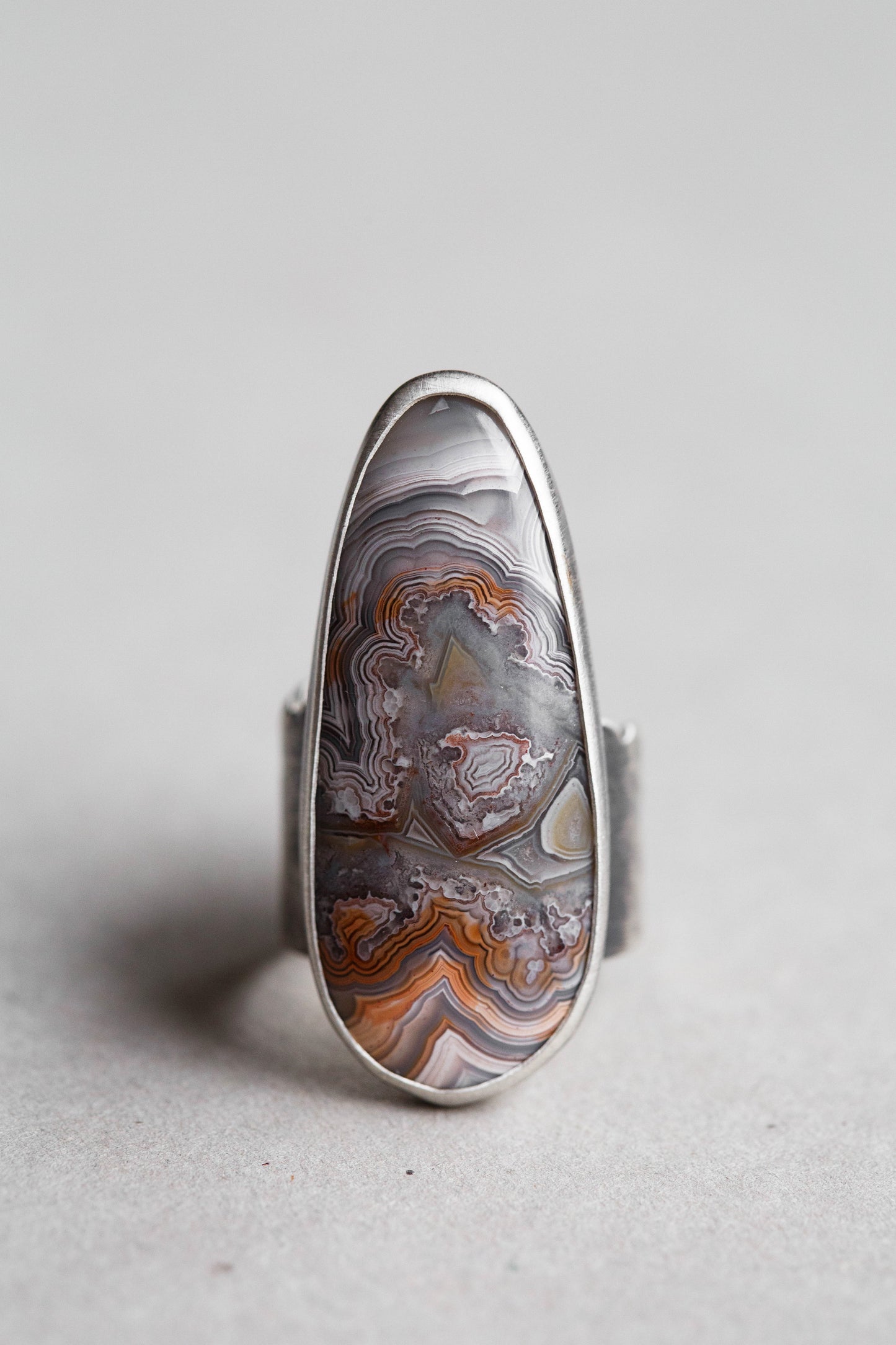 Size 8.75 | Tempered Ring, v. I | Wide Cloud Bank Band | #3
