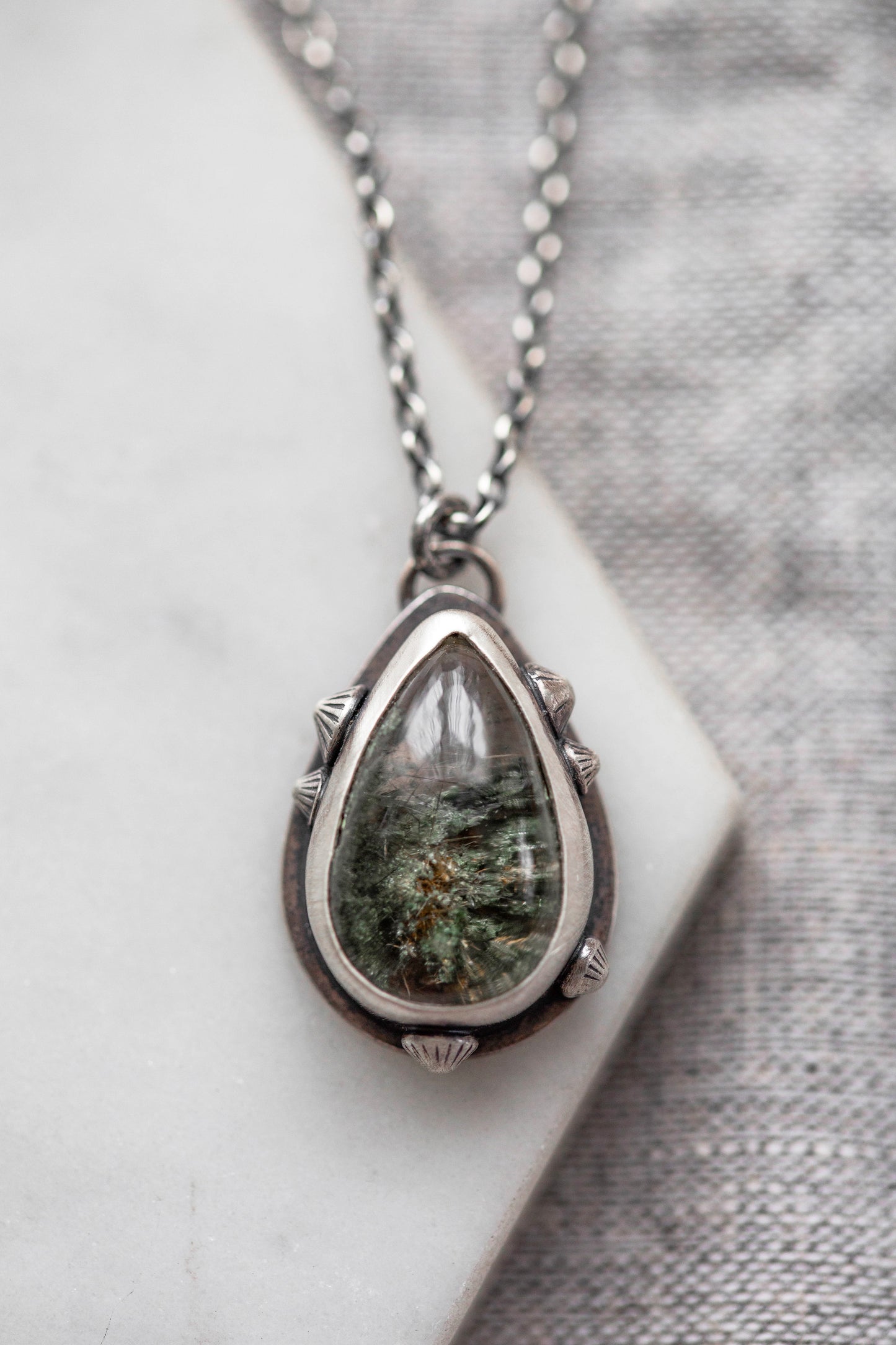 Small | Barnacled Tidal Pool Necklace | #6