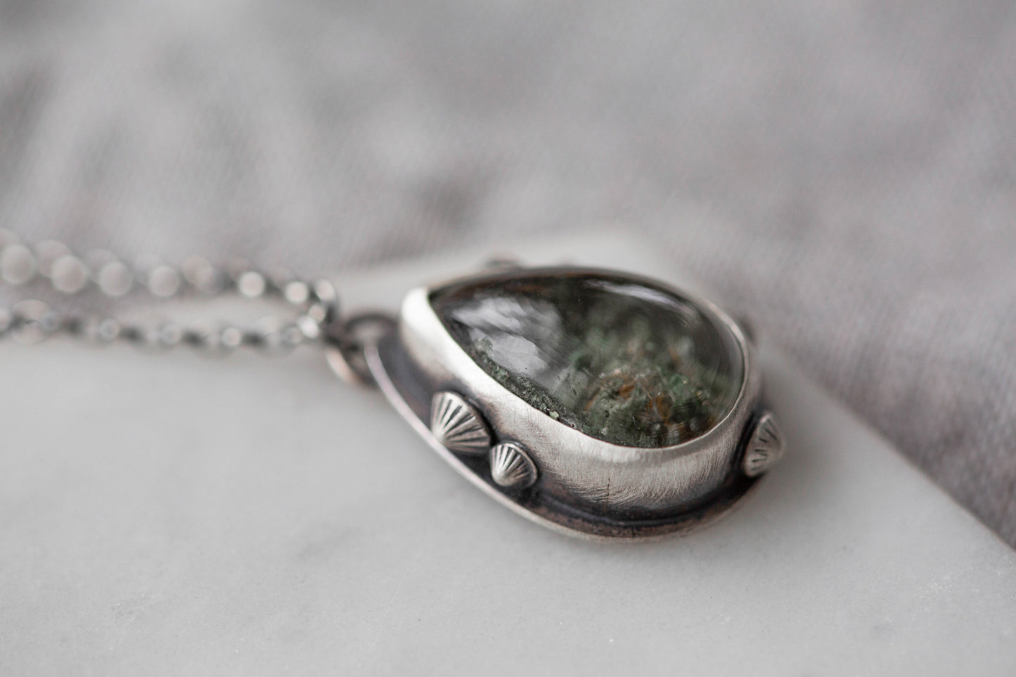 Small | Barnacled Tidal Pool Necklace | #6