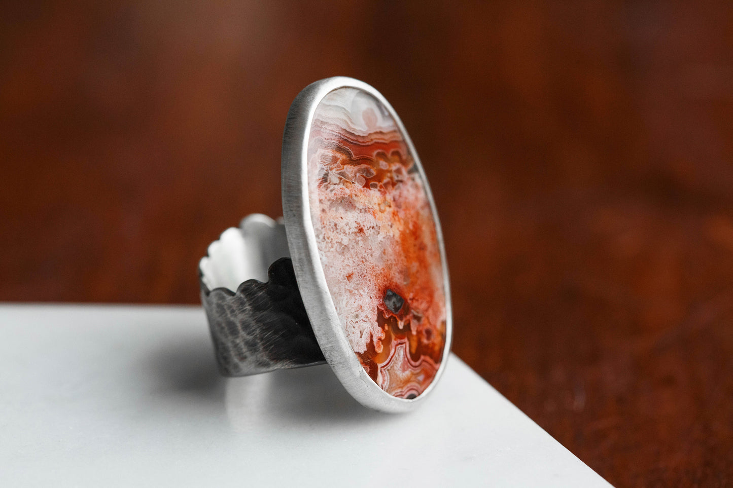 Size 8.5 | Tempered Ring, v. I | Wide Cloud Bank Band | #4