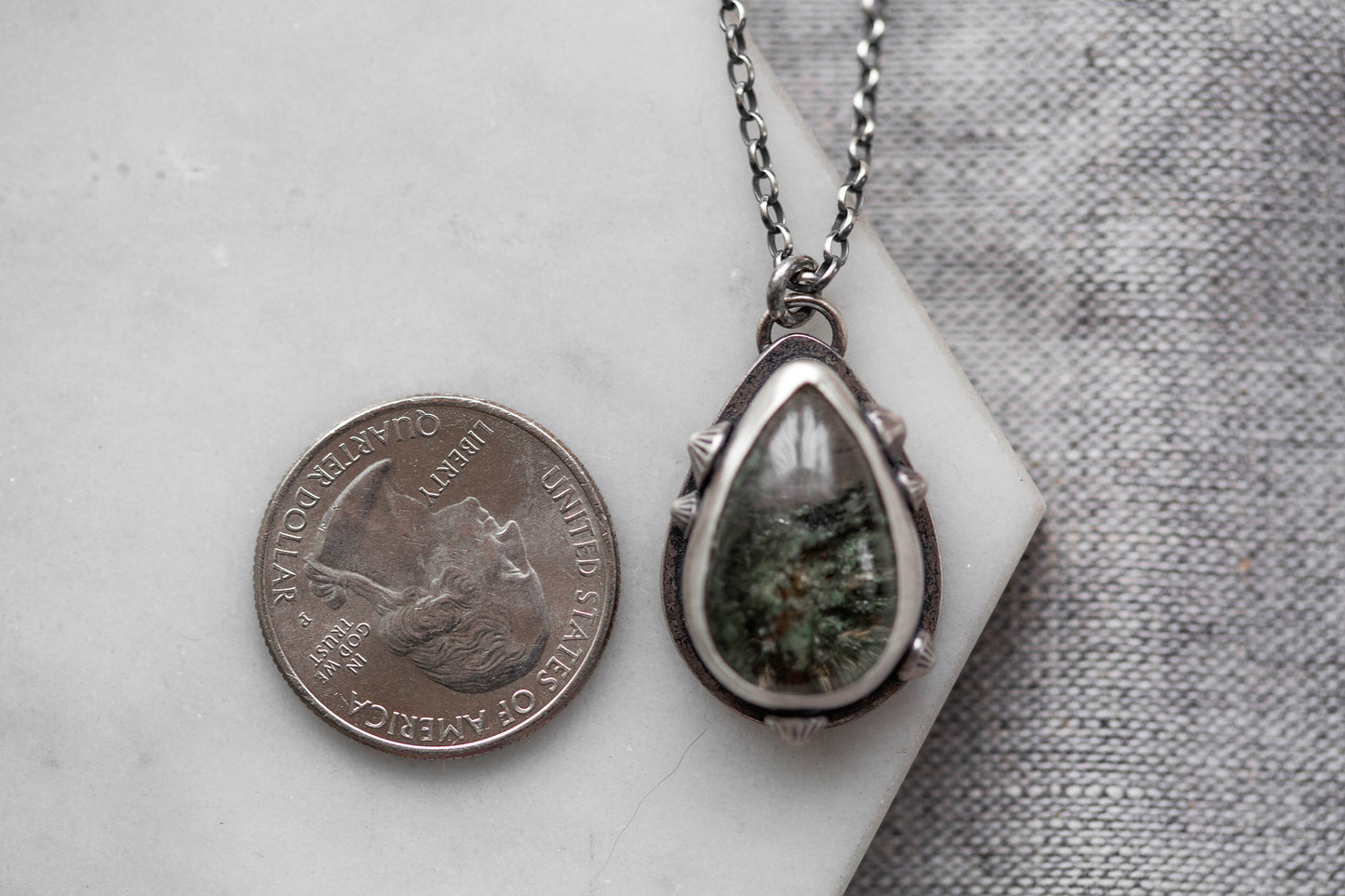 Small | Barnacled Tidal Pool Necklace | #6