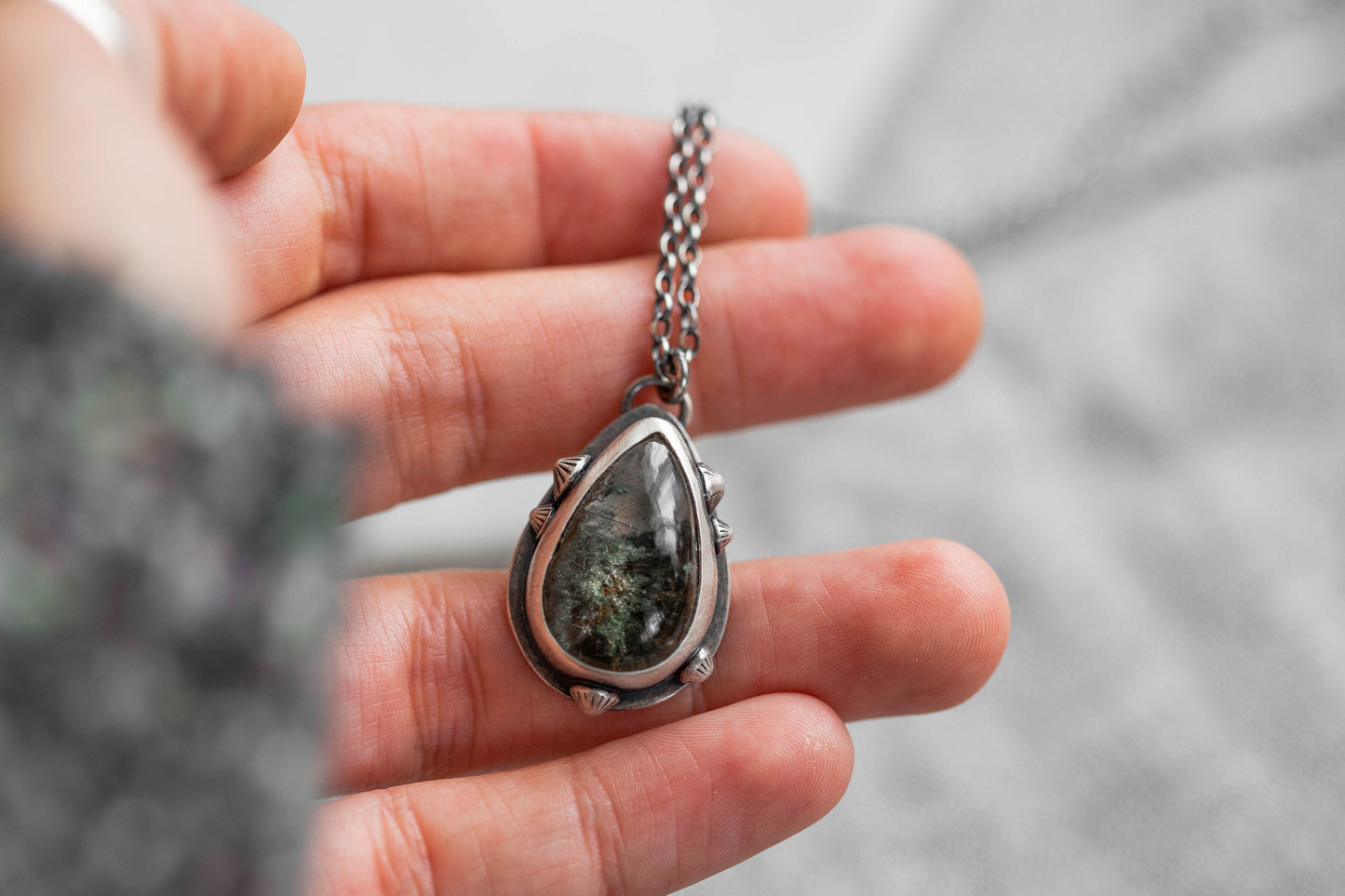 Small | Barnacled Tidal Pool Necklace | #6