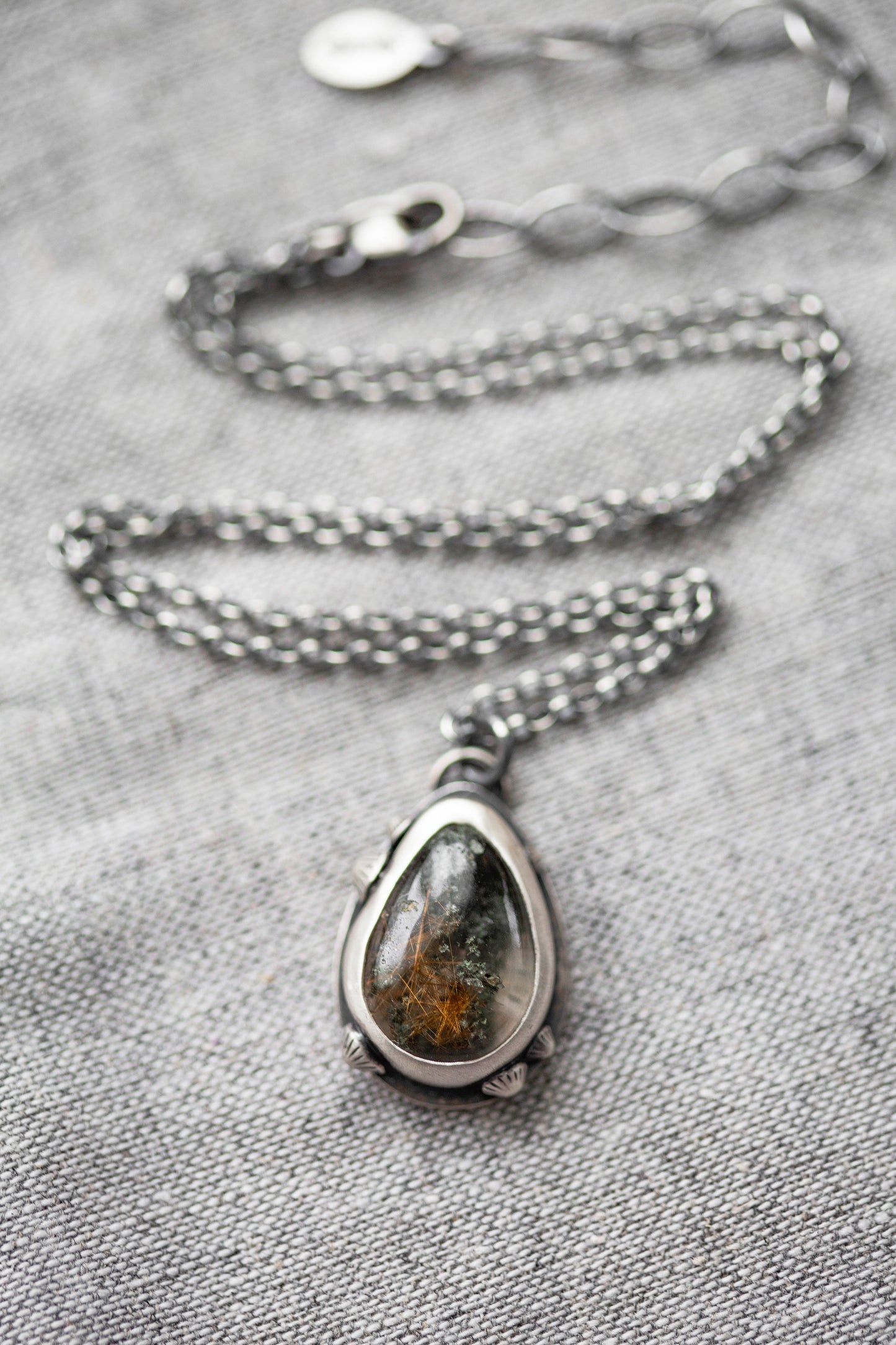Small | Barnacled Tidal Pool Necklace | #7