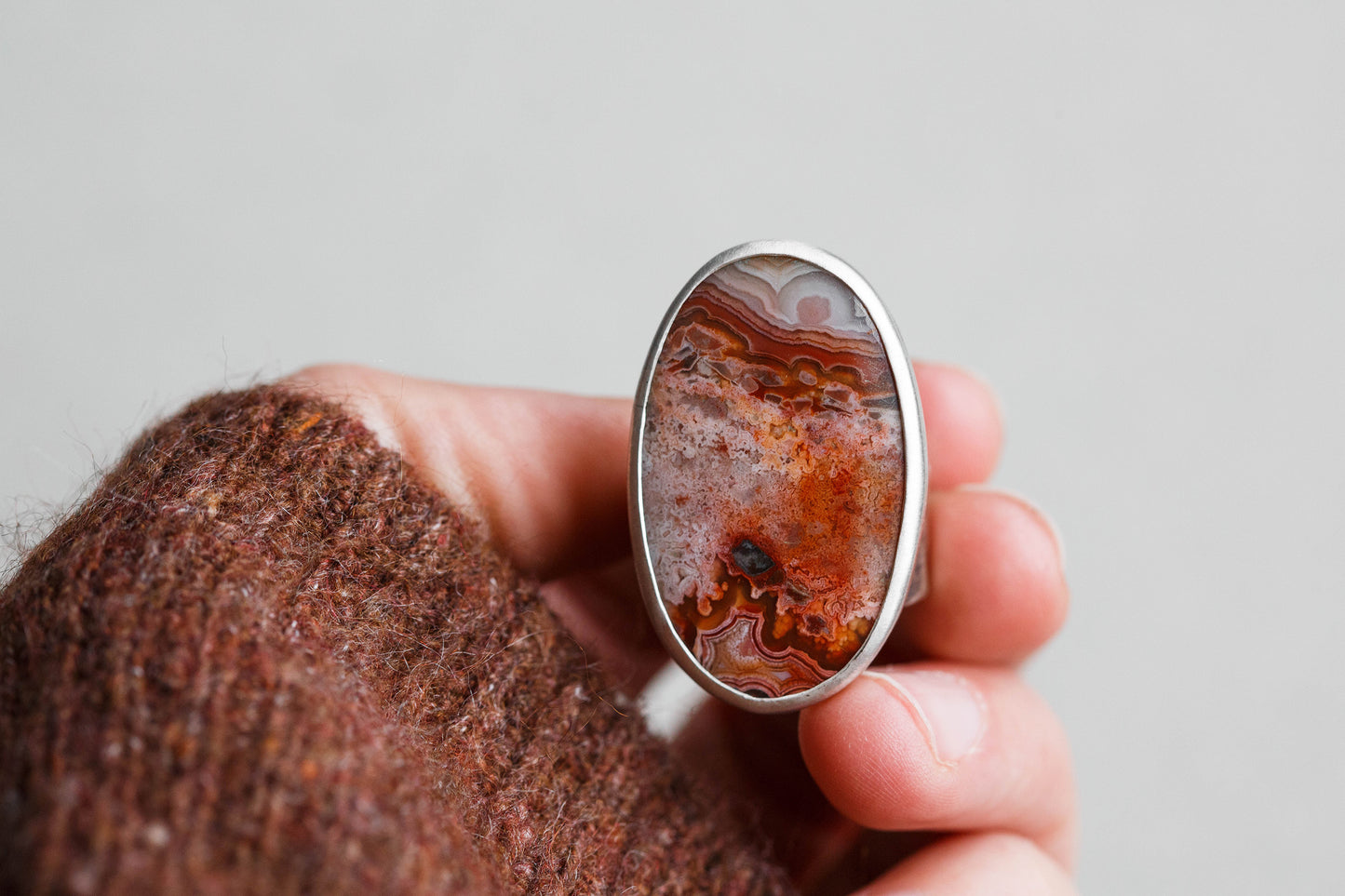 Size 8.5 | Tempered Ring, v. I | Wide Cloud Bank Band | #4