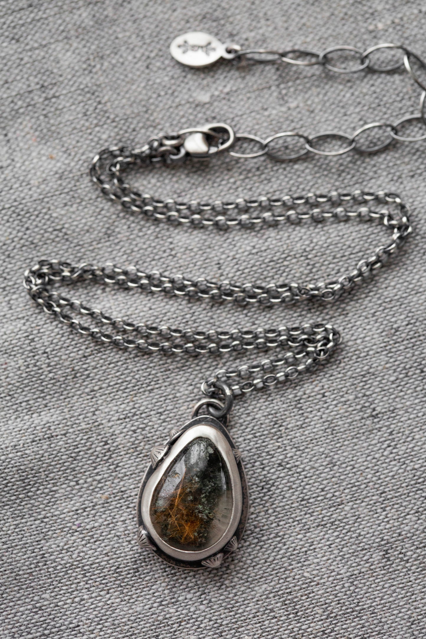 Small | Barnacled Tidal Pool Necklace | #7