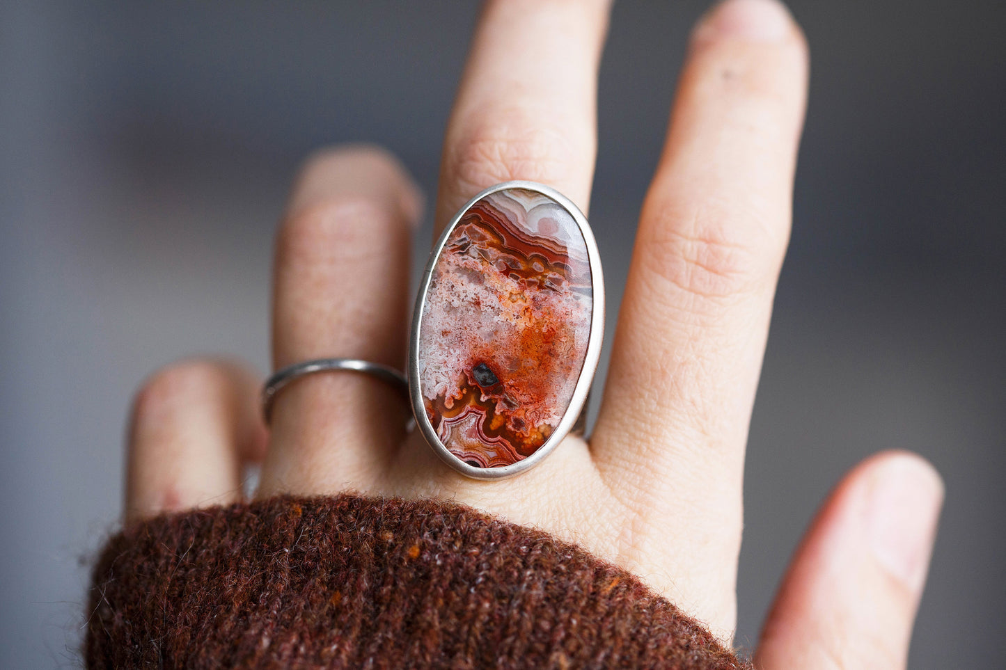 Size 8.5 | Tempered Ring, v. I | Wide Cloud Bank Band | #4