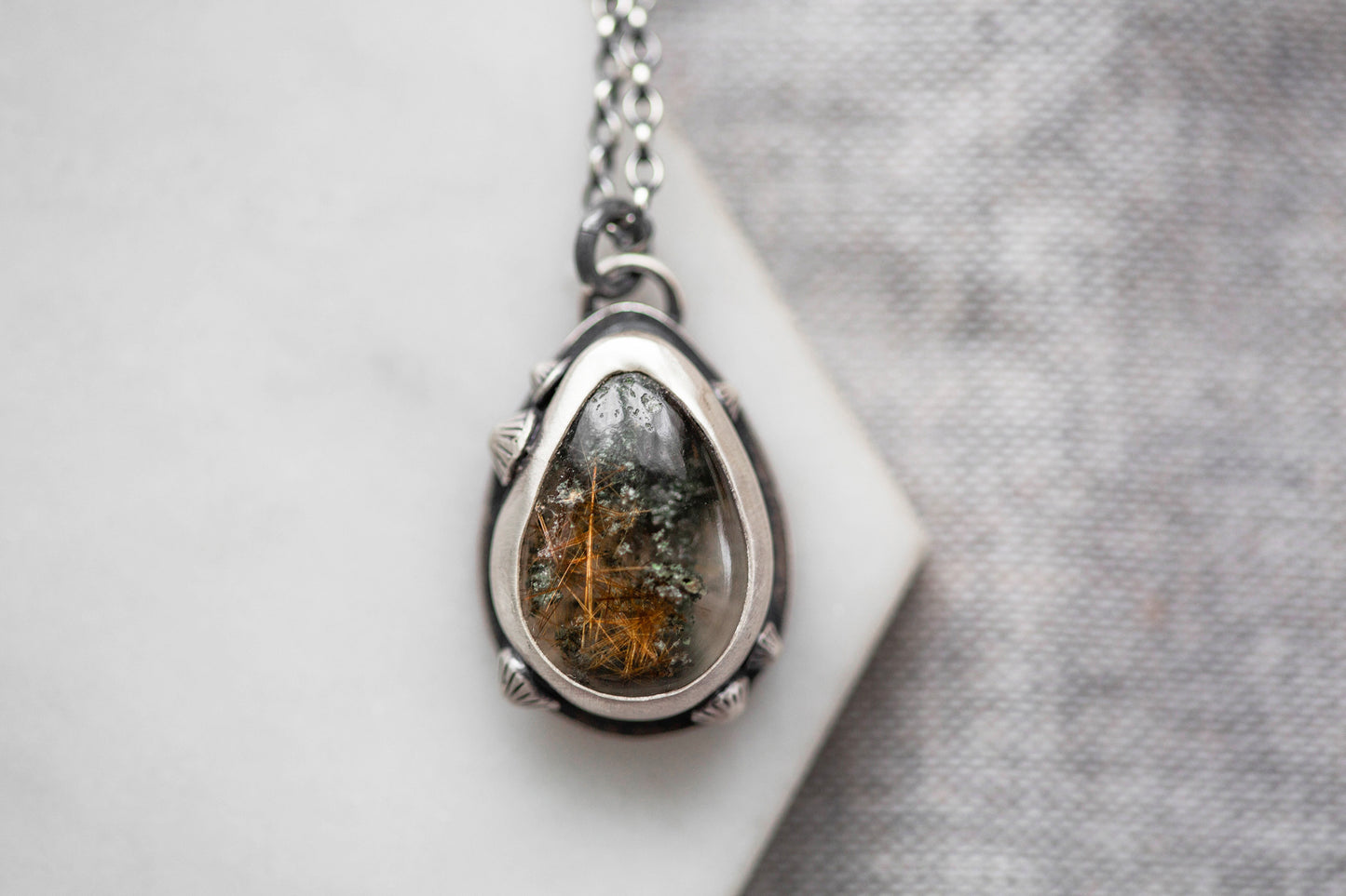 Small | Barnacled Tidal Pool Necklace | #7
