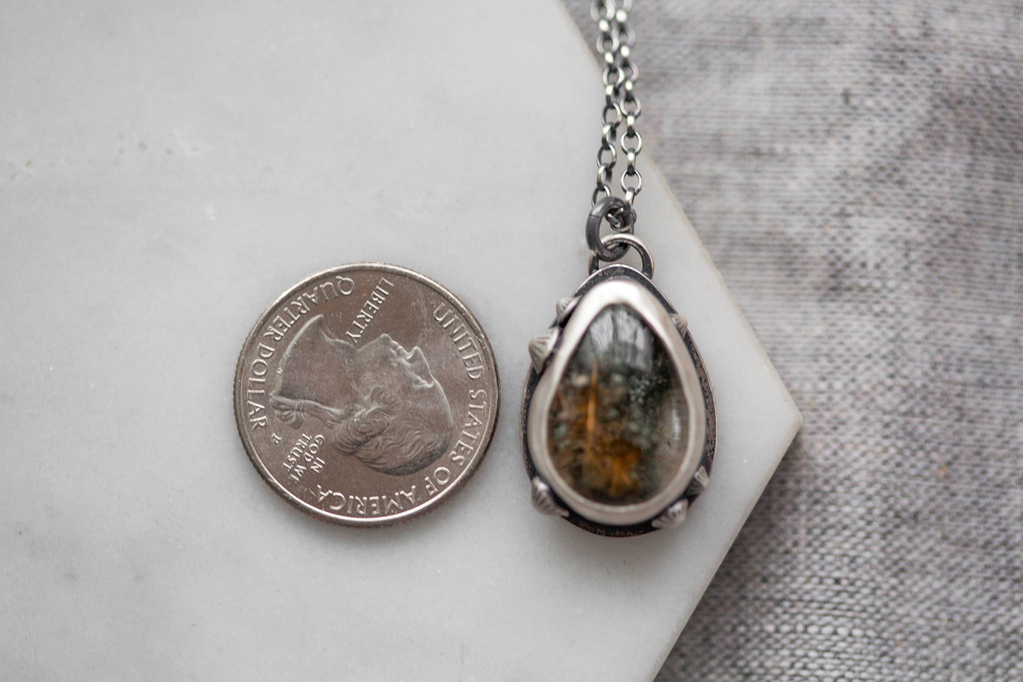 Small | Barnacled Tidal Pool Necklace | #7