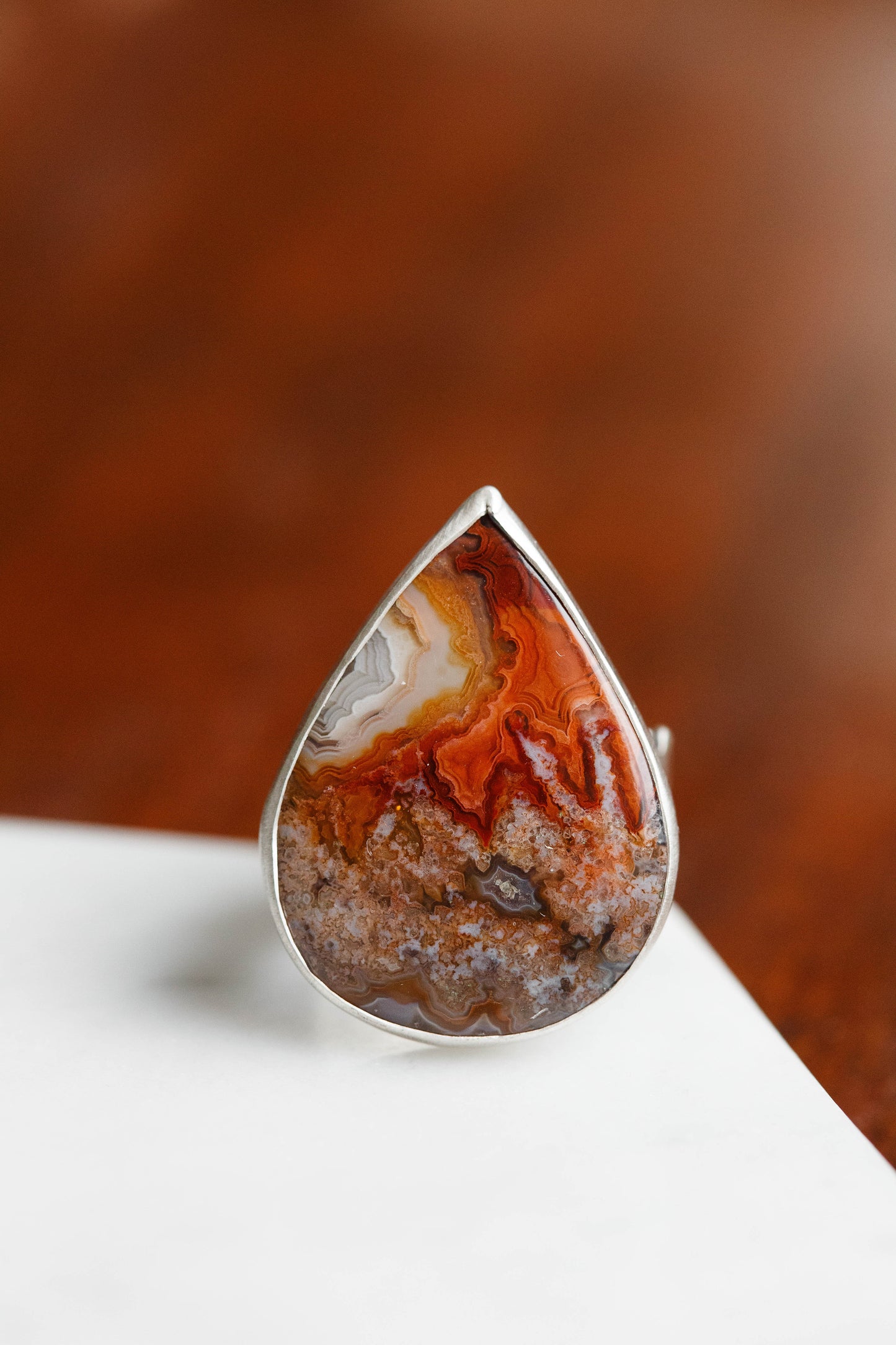Size 8 | Tempered Ring, v. I | Wide Cloud Bank Band | #5