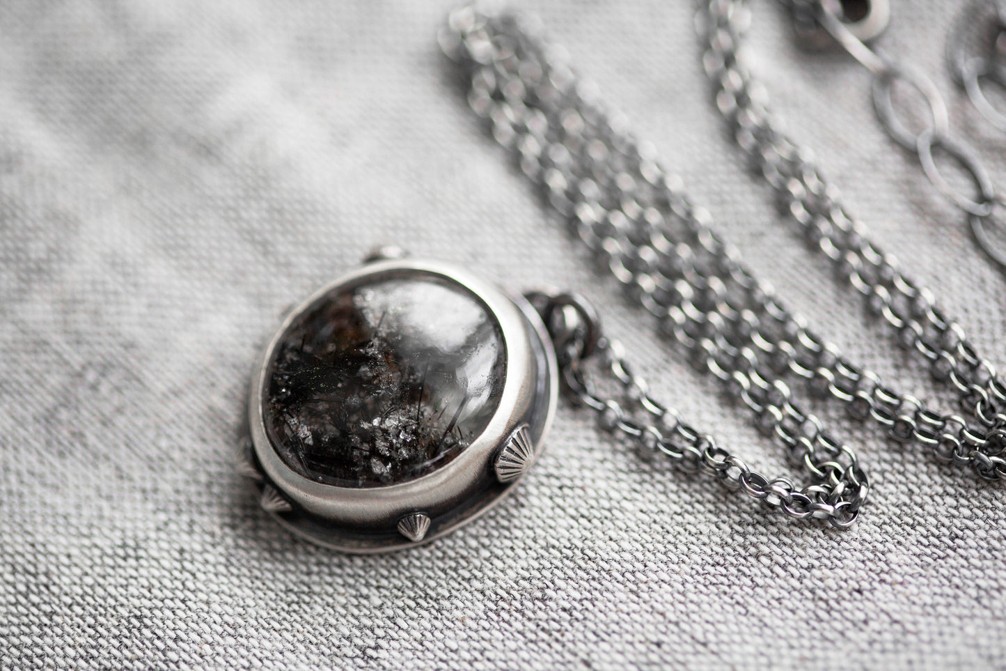 Small | Barnacled Tidal Pool Necklace | #8