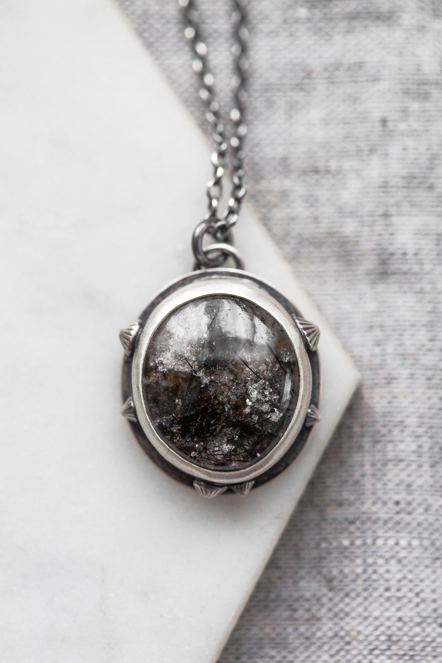 Small | Barnacled Tidal Pool Necklace | #8