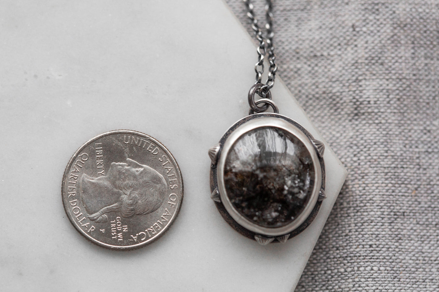 Small | Barnacled Tidal Pool Necklace | #8