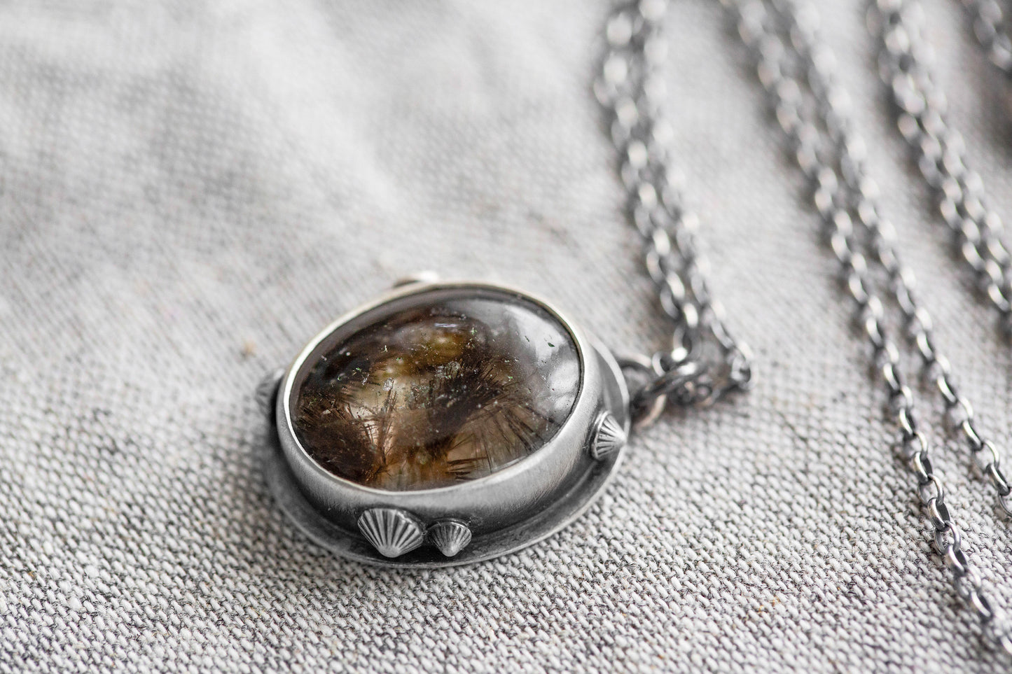 Small | Barnacled Tidal Pool Necklace | #9