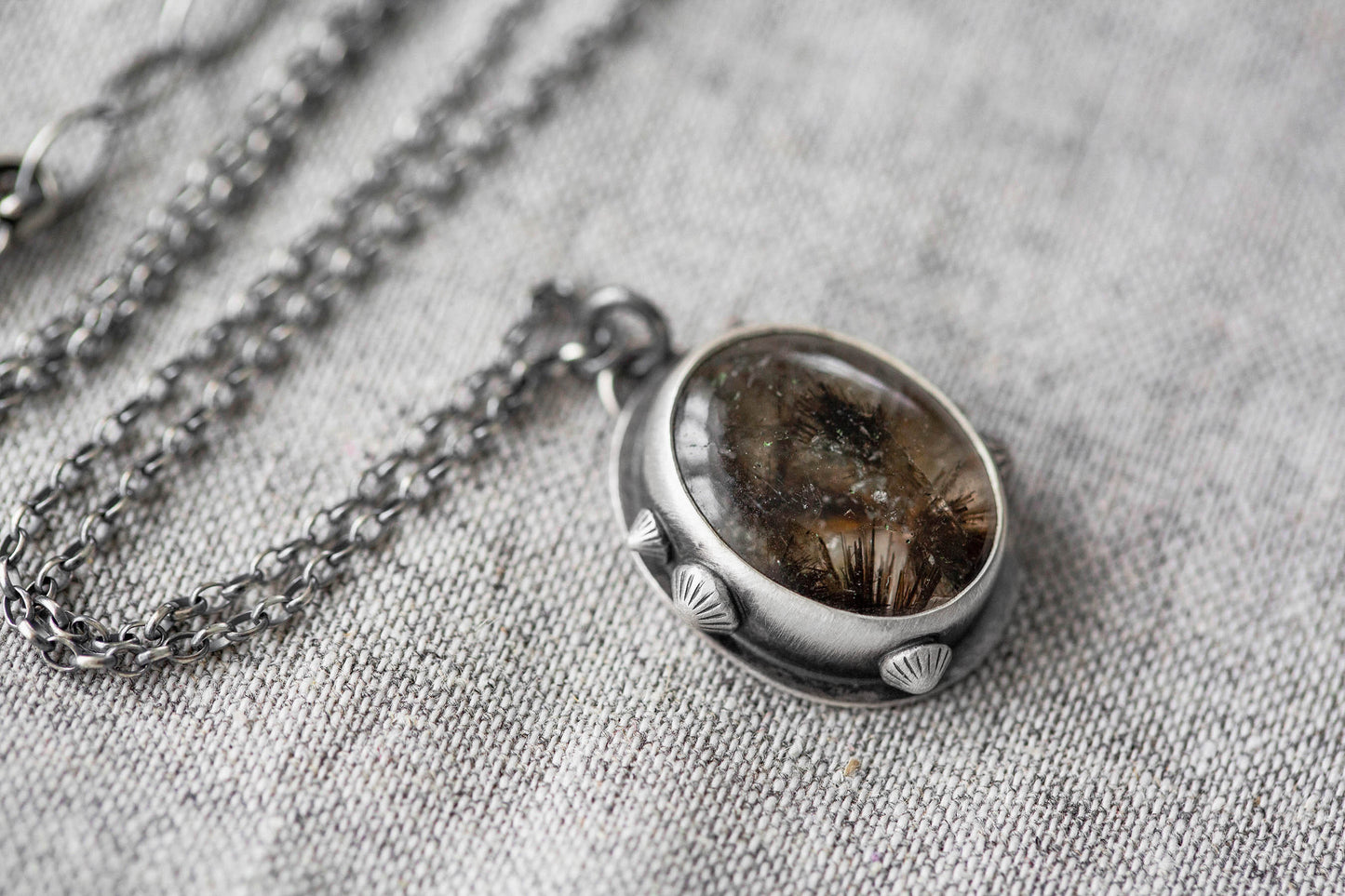 Small | Barnacled Tidal Pool Necklace | #9