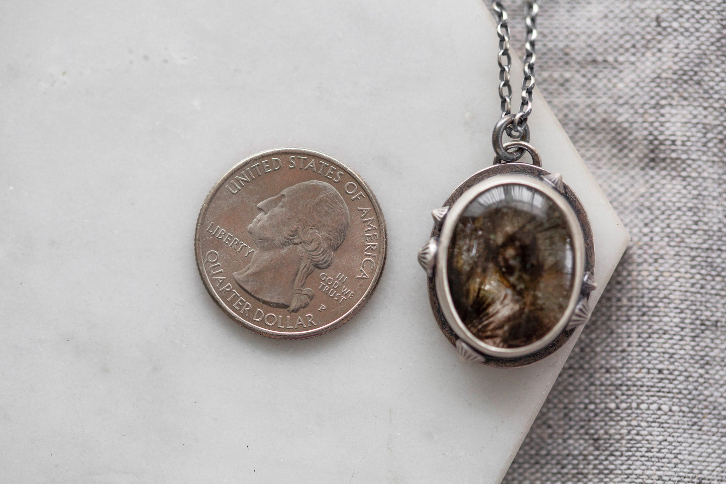 Small | Barnacled Tidal Pool Necklace | #9
