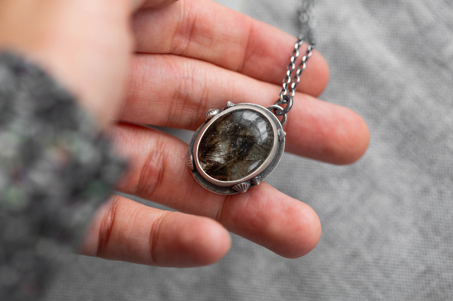 Small | Barnacled Tidal Pool Necklace | #9