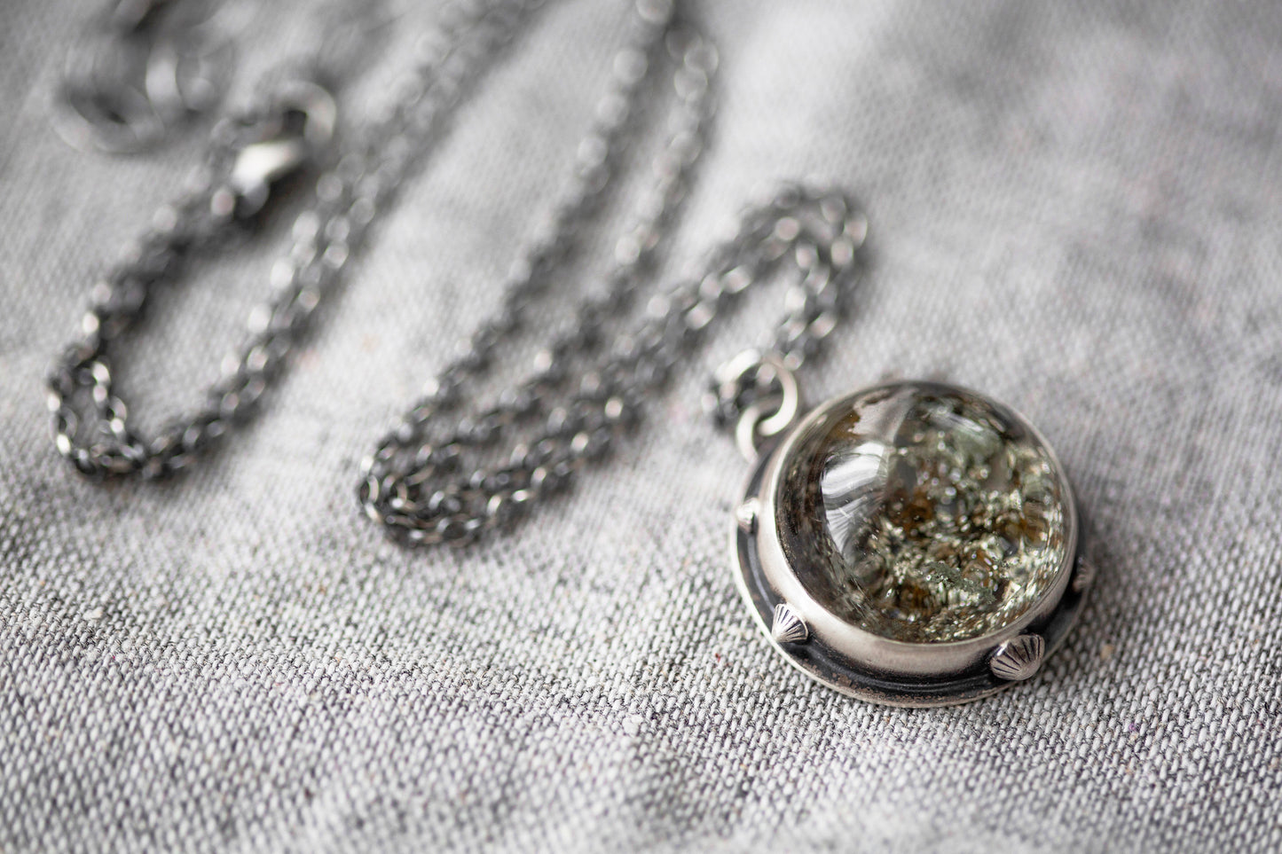 Small | Barnacled Tidal Pool Necklace | #11