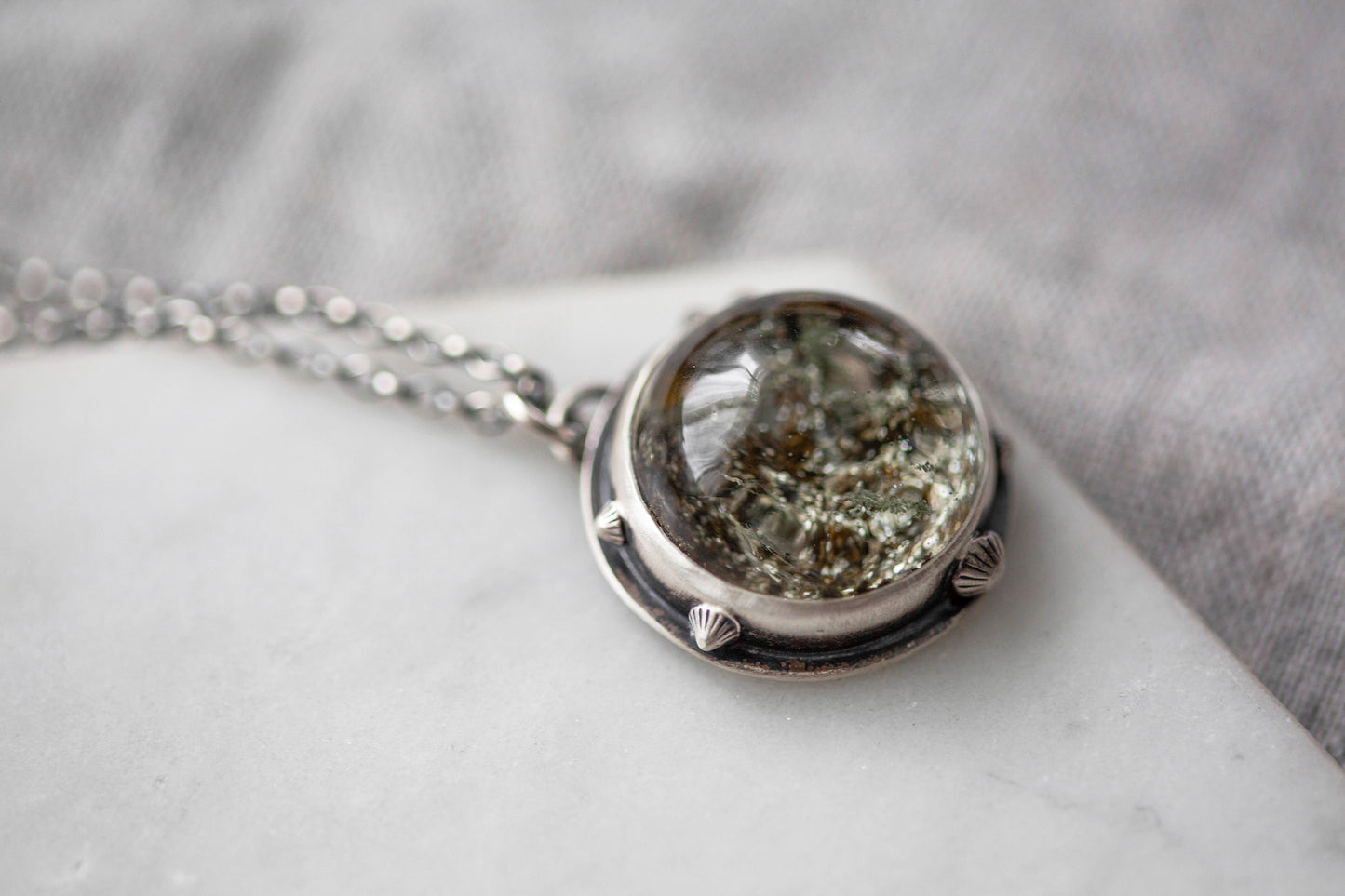 Small | Barnacled Tidal Pool Necklace | #11