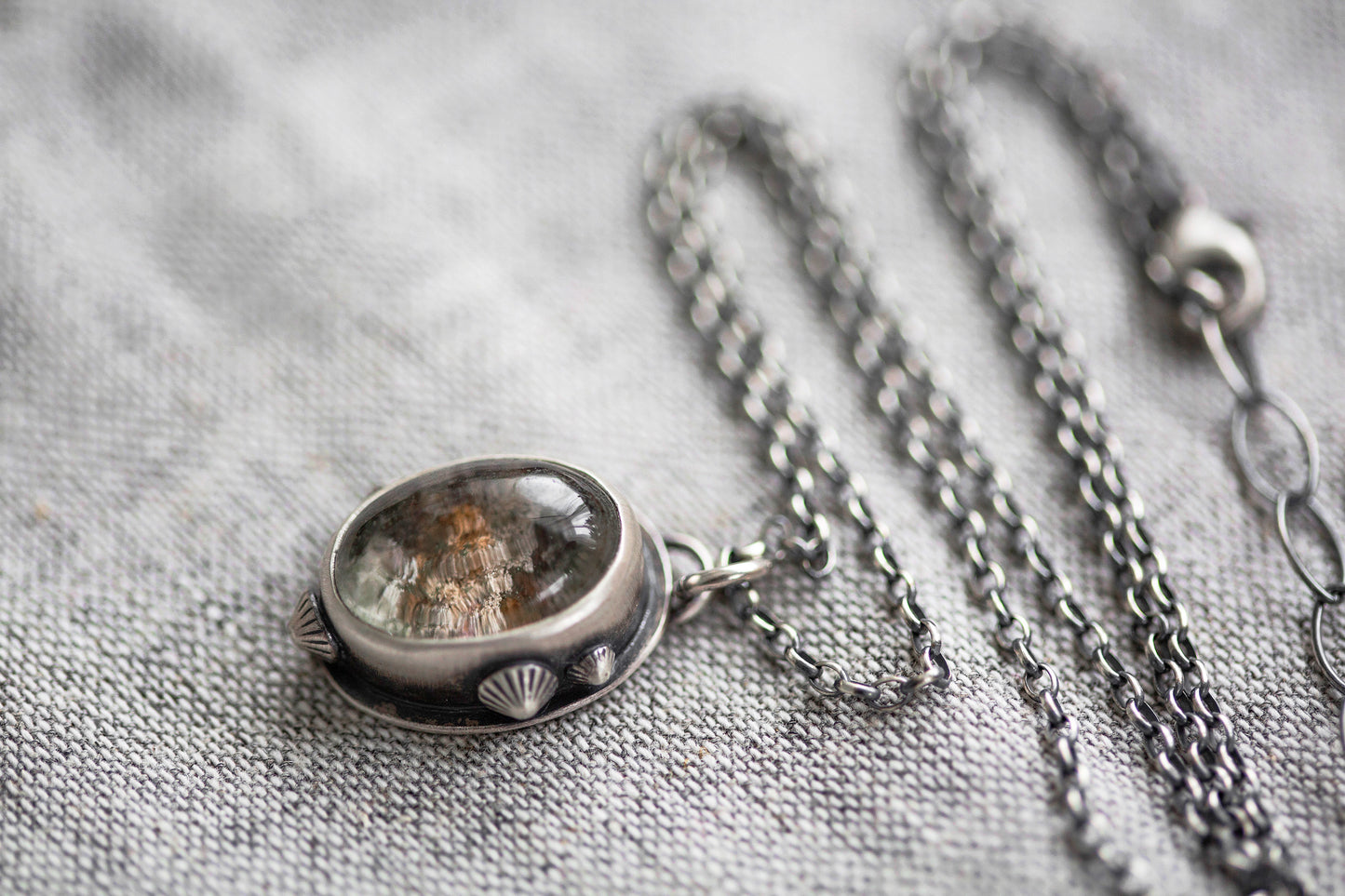 Small | Barnacled Tidal Pool Necklace | #12