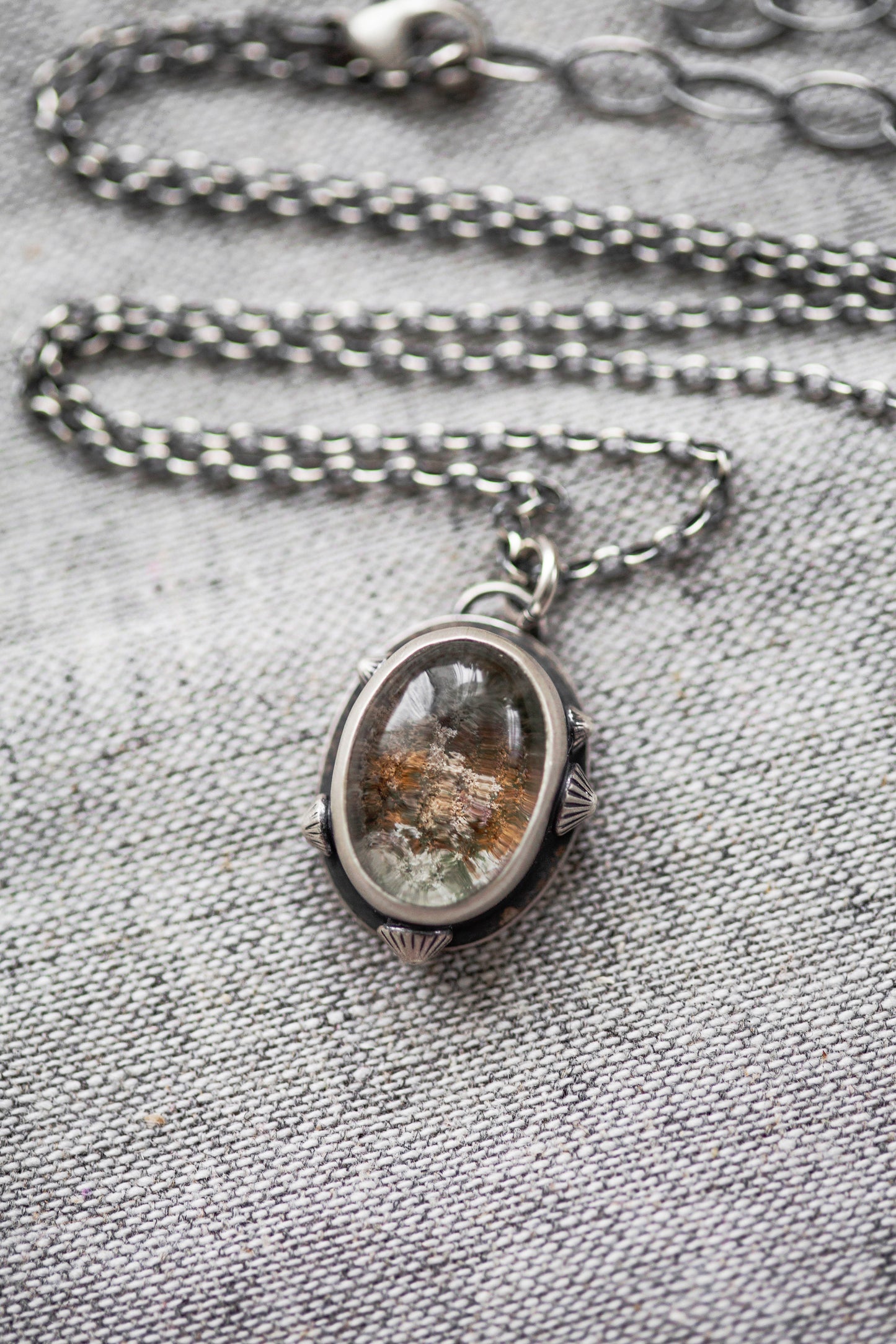 Small | Barnacled Tidal Pool Necklace | #12