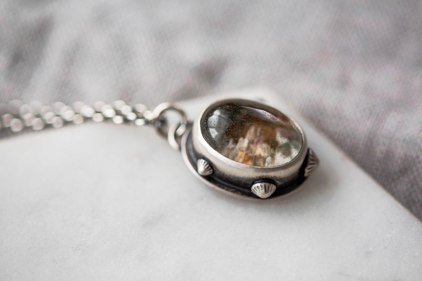 Small | Barnacled Tidal Pool Necklace | #12