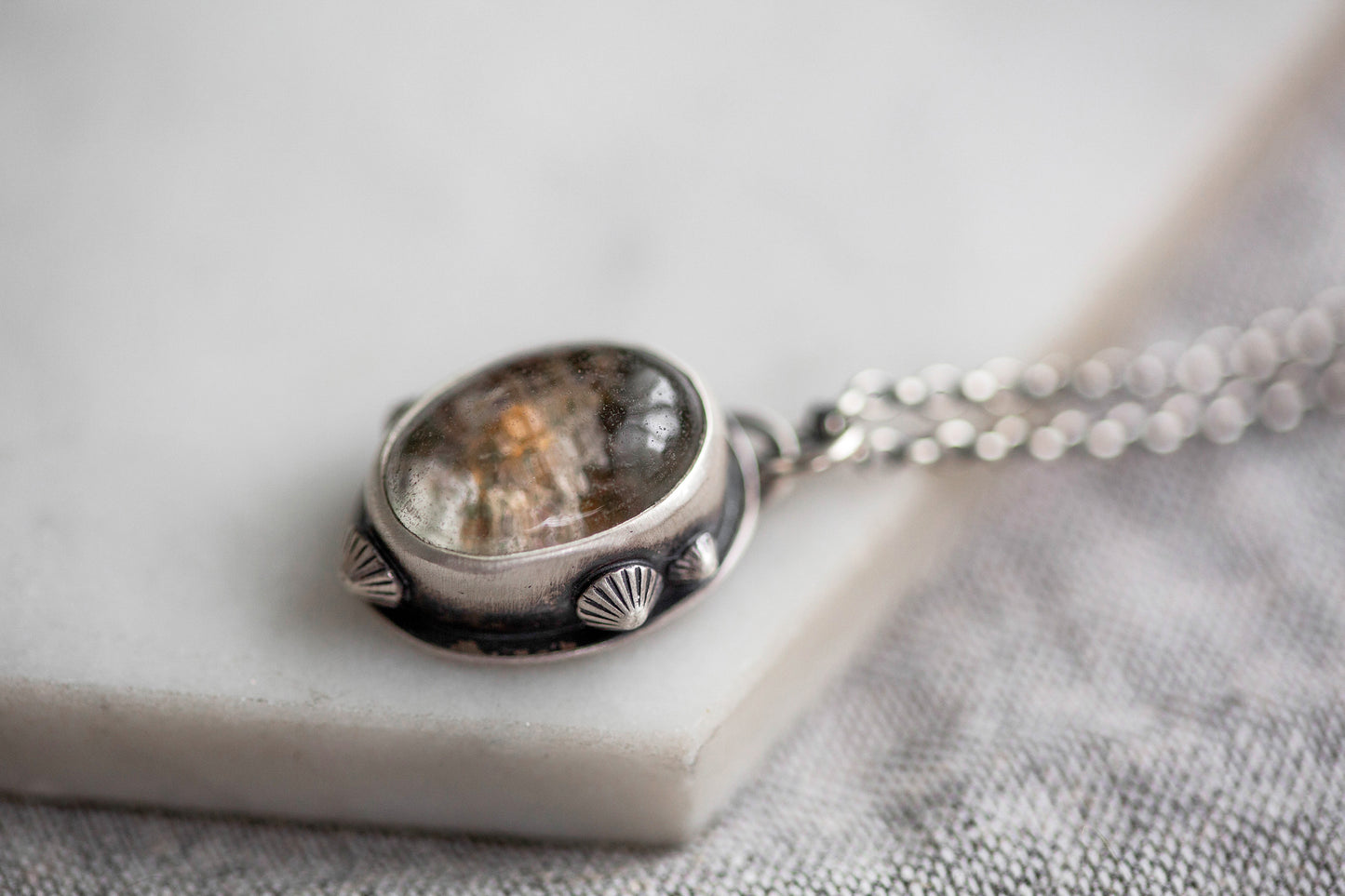 Small | Barnacled Tidal Pool Necklace | #12