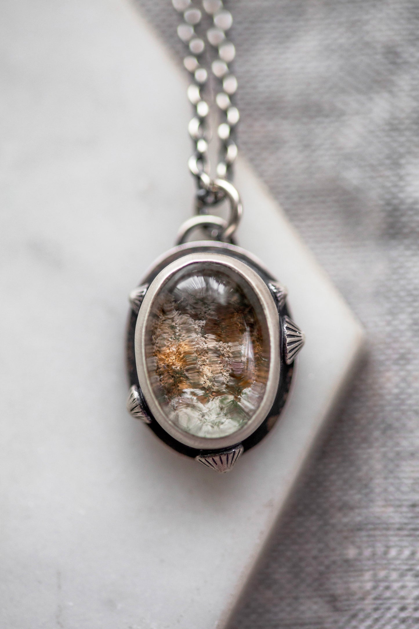 Small | Barnacled Tidal Pool Necklace | #12