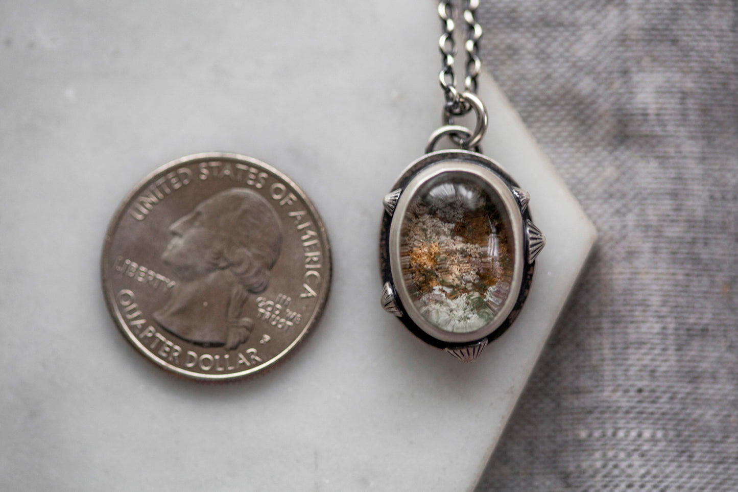 Small | Barnacled Tidal Pool Necklace | #12
