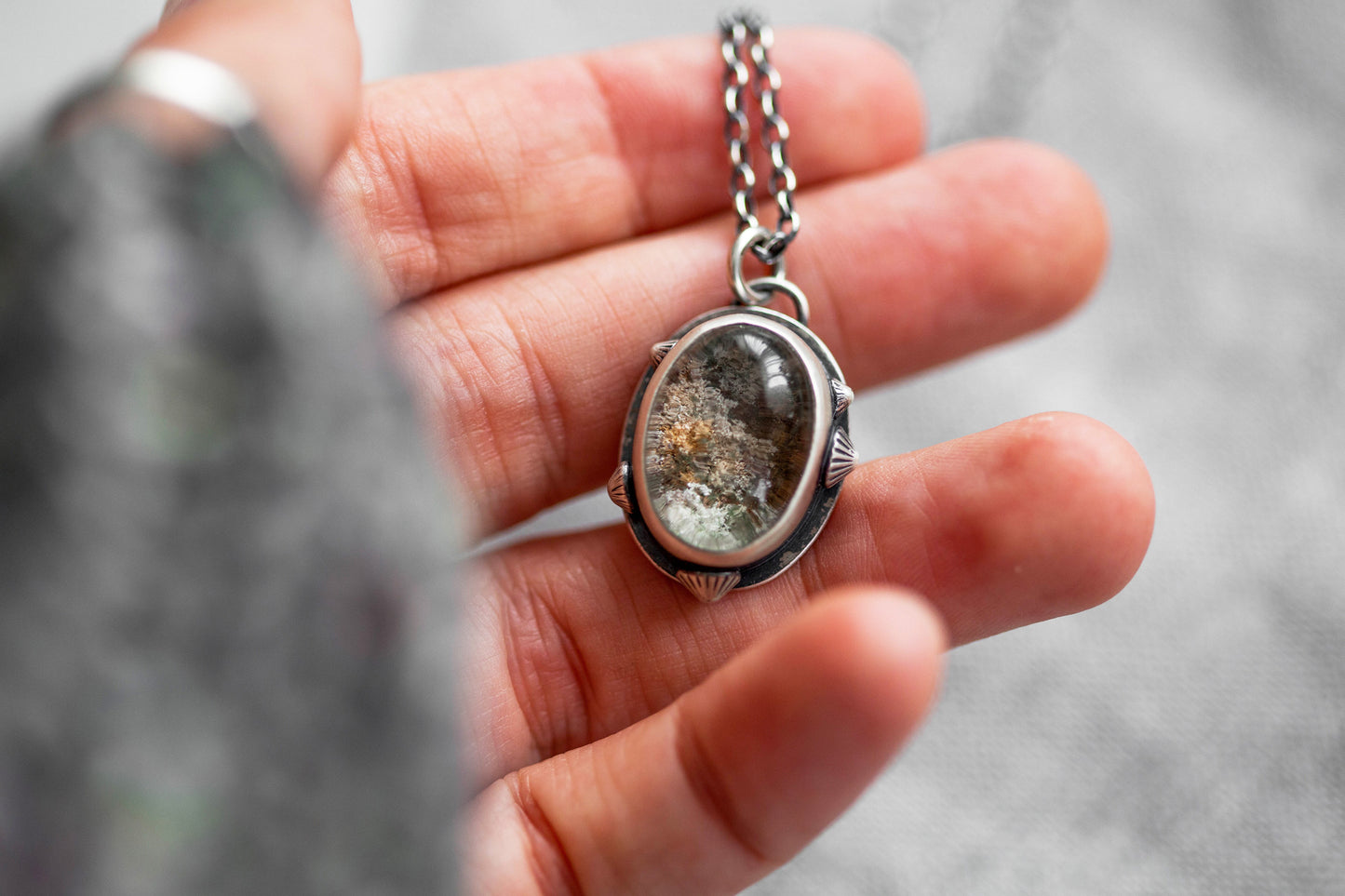 Small | Barnacled Tidal Pool Necklace | #12