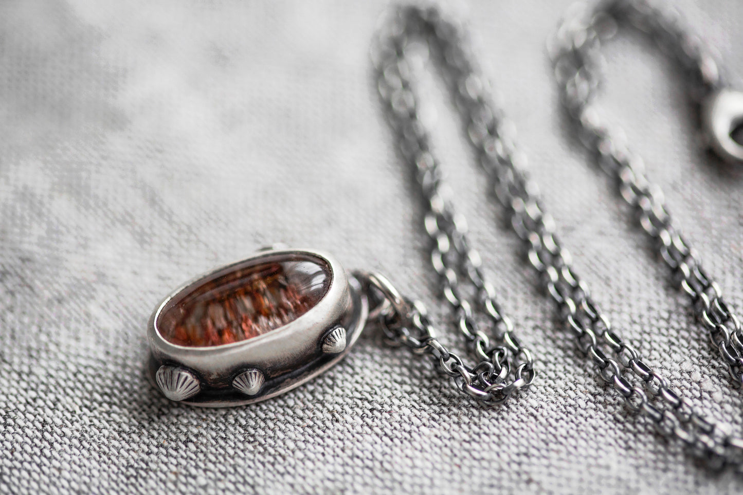 Small | Barnacled Tidal Pool Necklace | #14
