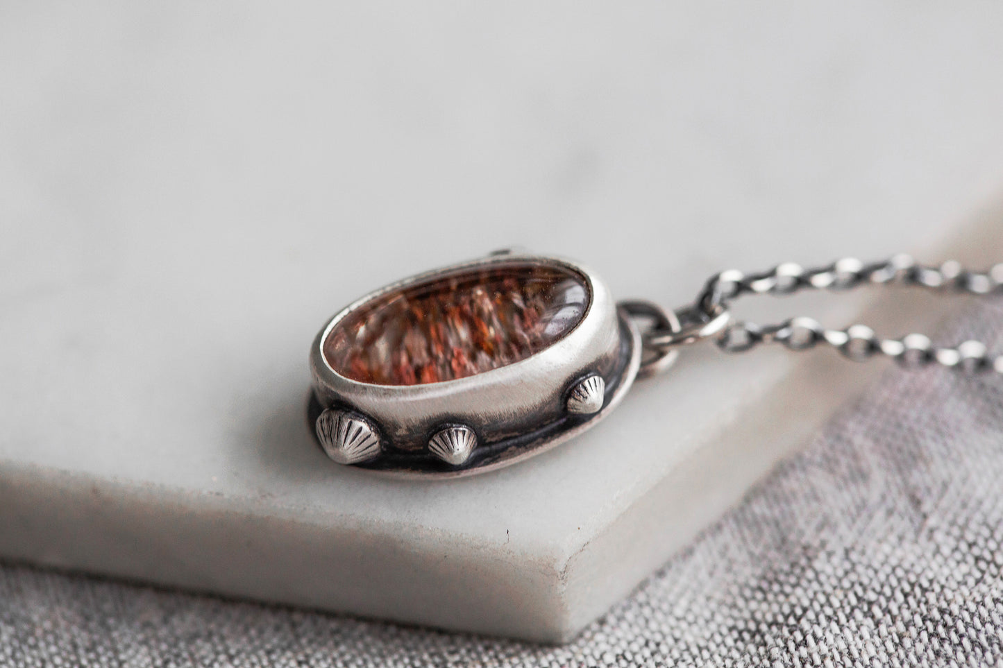 Small | Barnacled Tidal Pool Necklace | #14